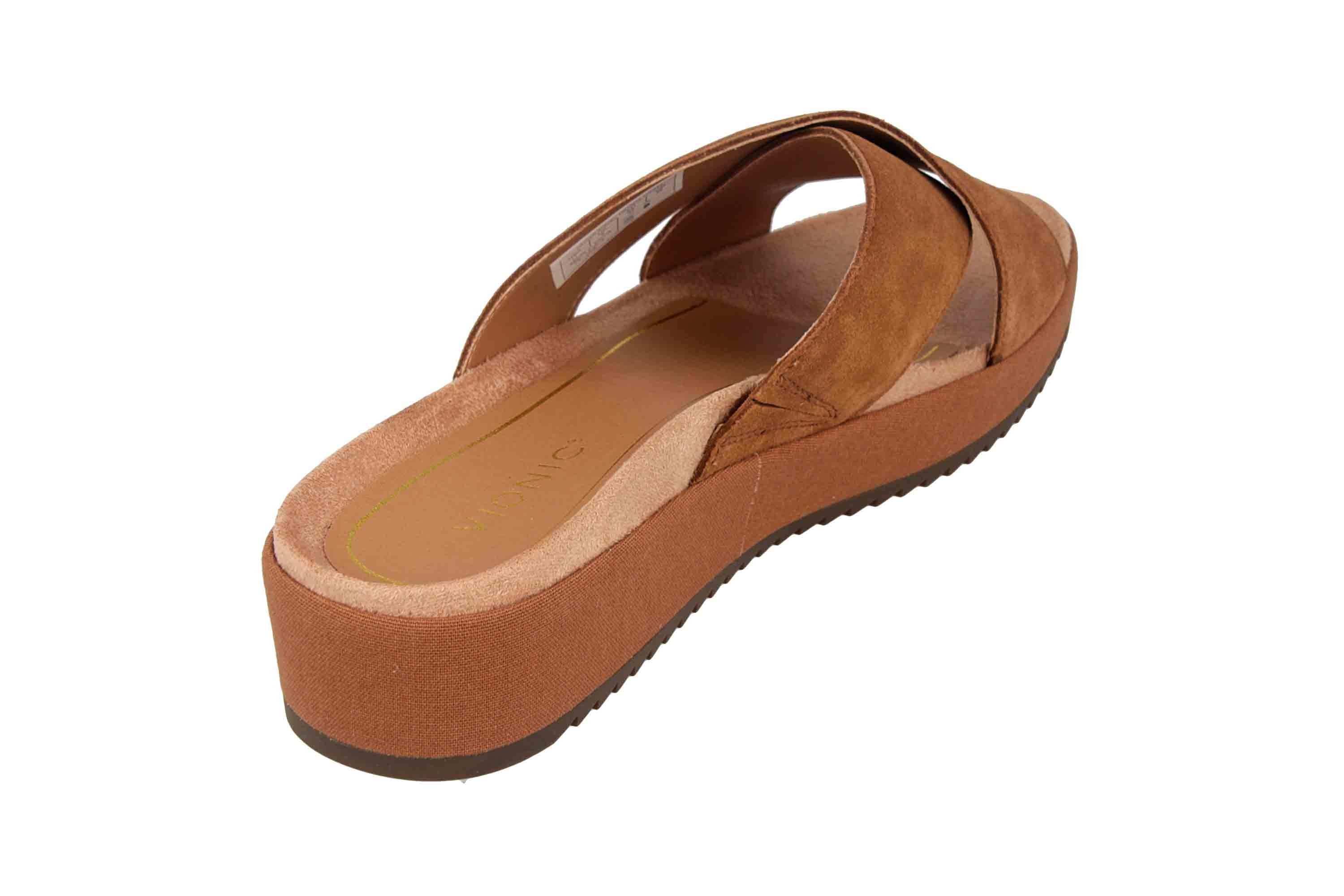 Vionic Hayden Suede Toffee Pantolette