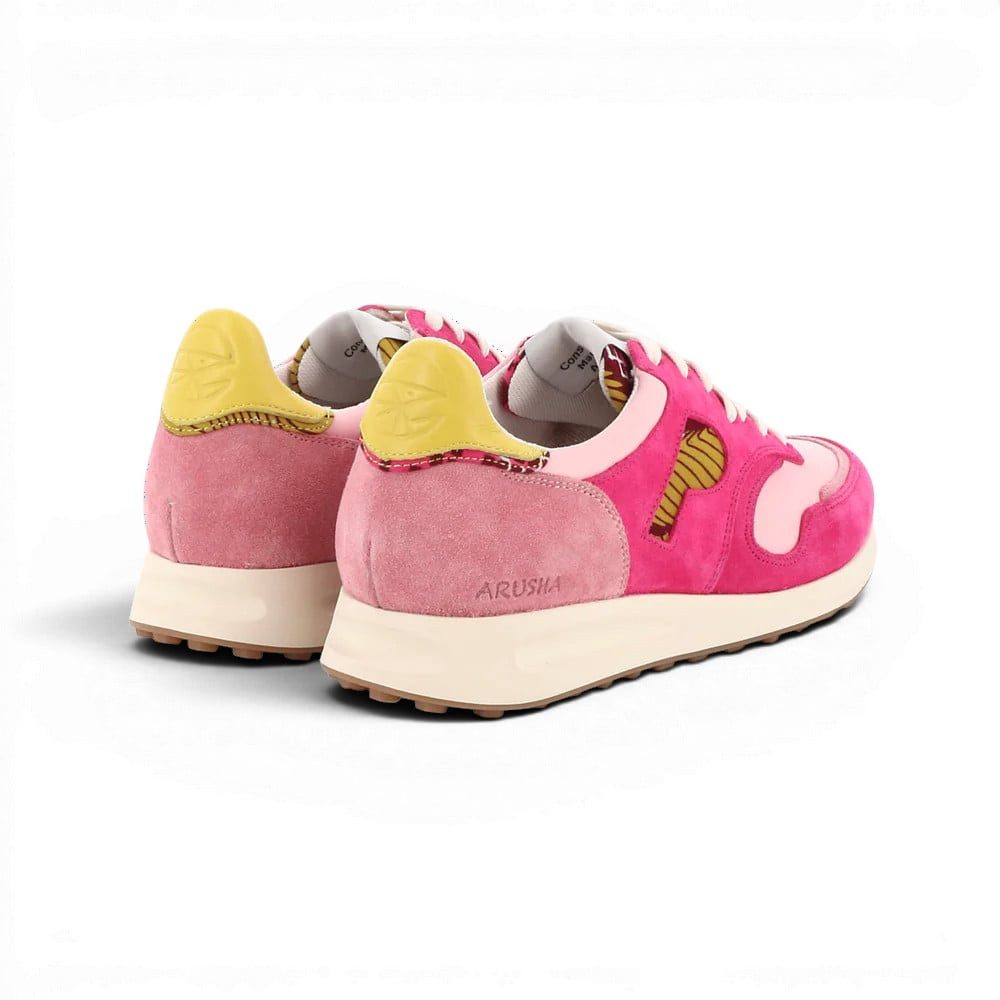 Panafrica Arusha Fuchsia pink/gelb Damen Sneaker