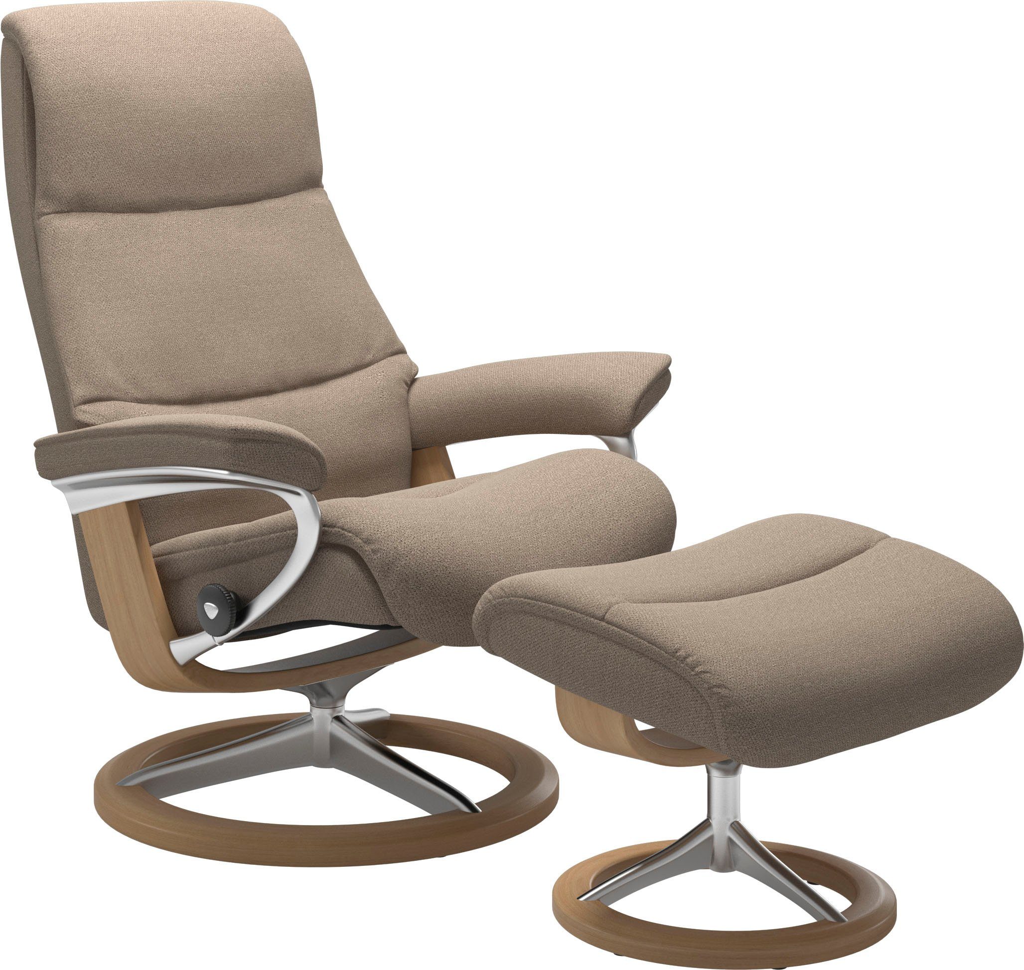 Hocker), mit Größe Relaxsessel mit L,Gestell Relaxsessel Stressless® Base, (Set, Signature View Eiche