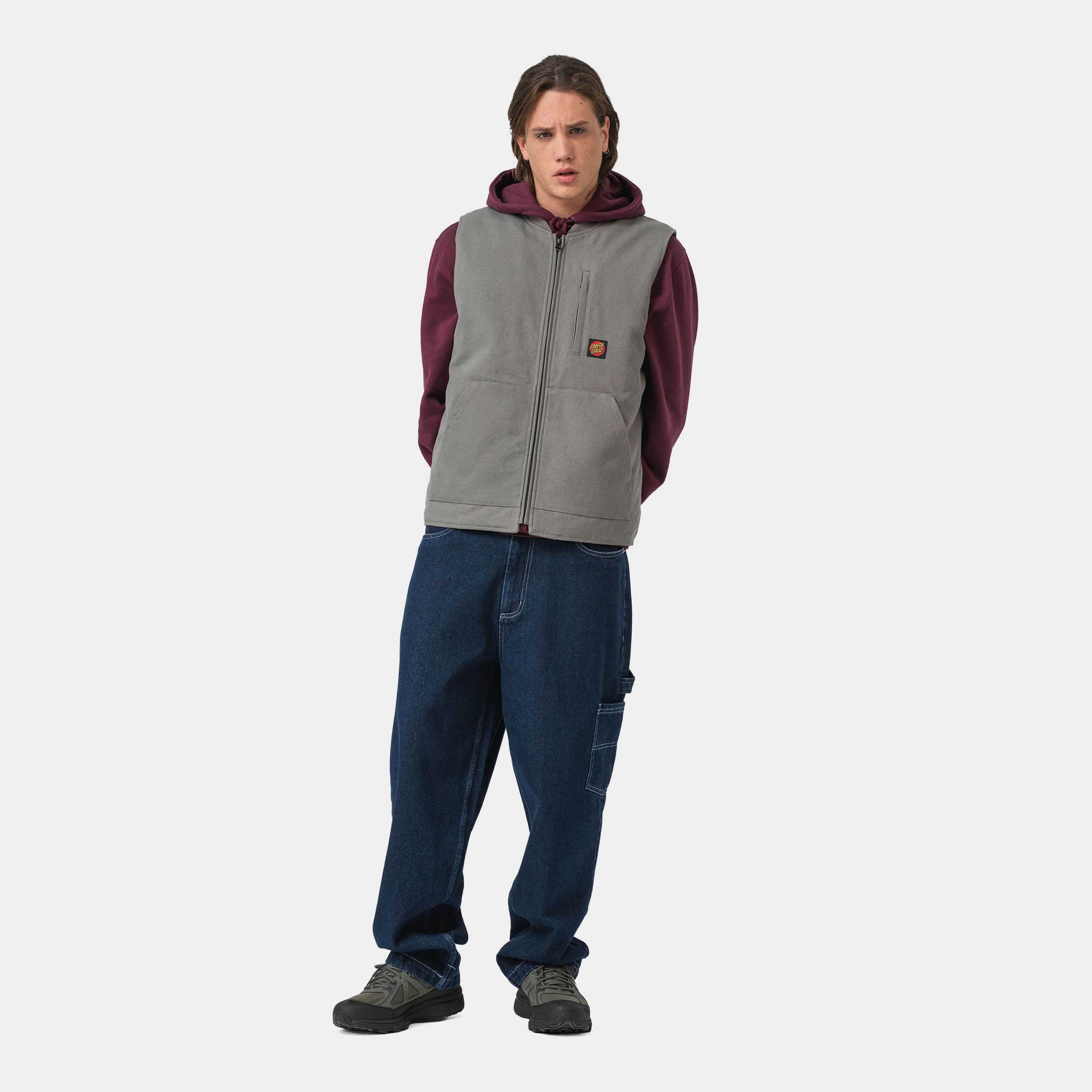 Santa Cruz Kurzweste CLASSIC LABEL VEST aus Baumwolle, sportlicher Stil, leichtes Design