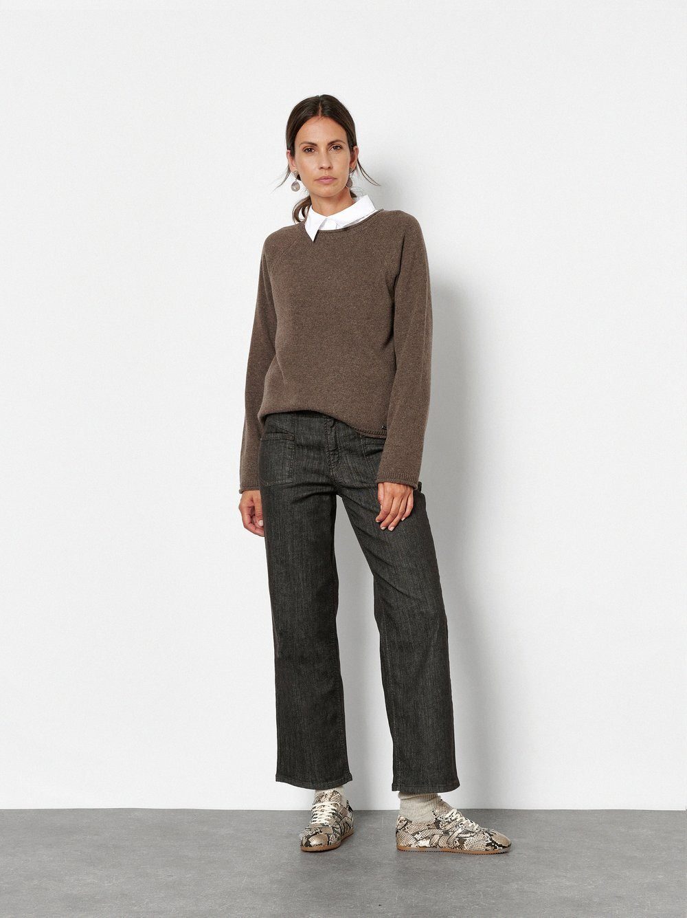 TONI Weite Jeans Liv Wide mit grafischen Fronttaschen