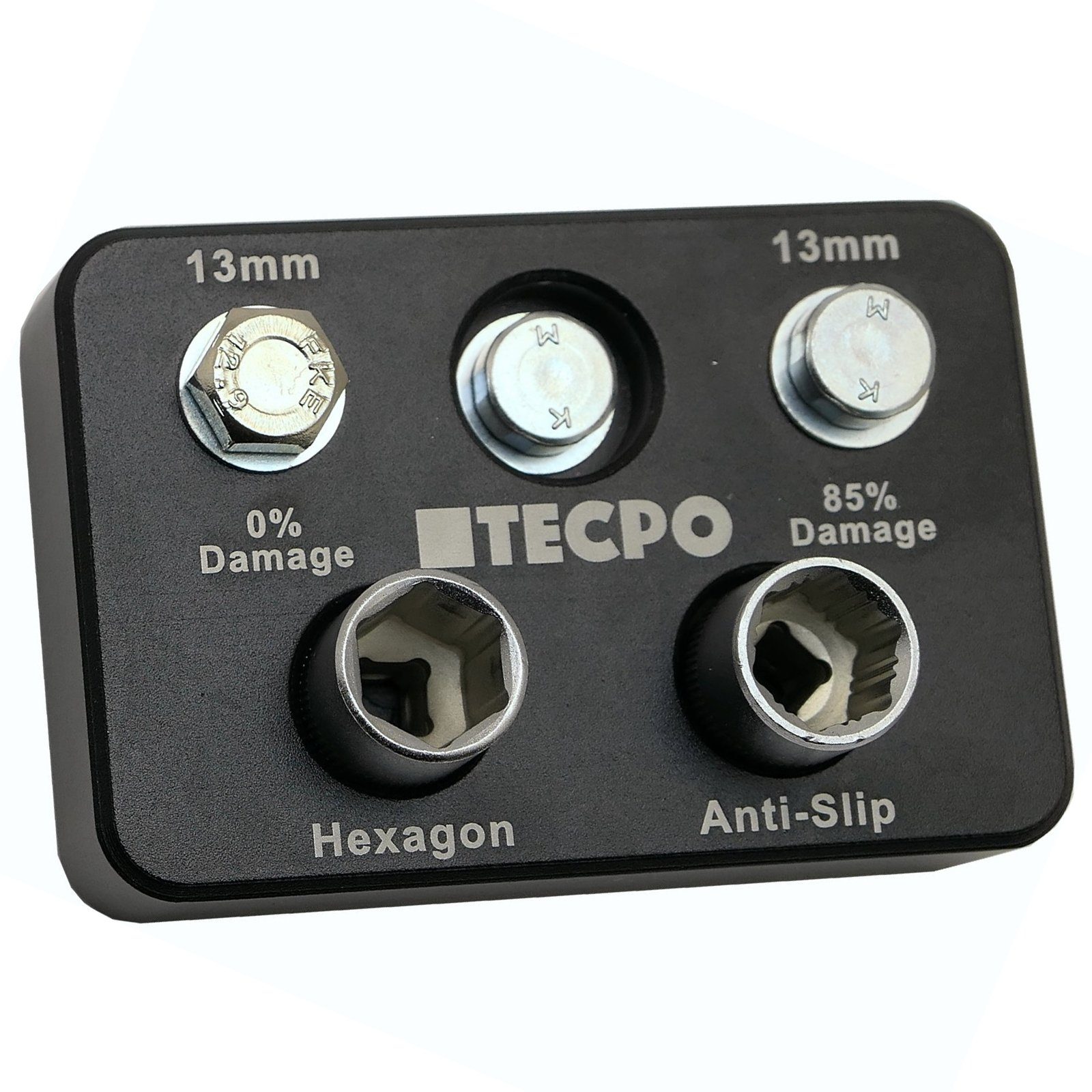 TECPO Steckschlüssel Satz, 1/4", 4-14 mm, 13-tlg