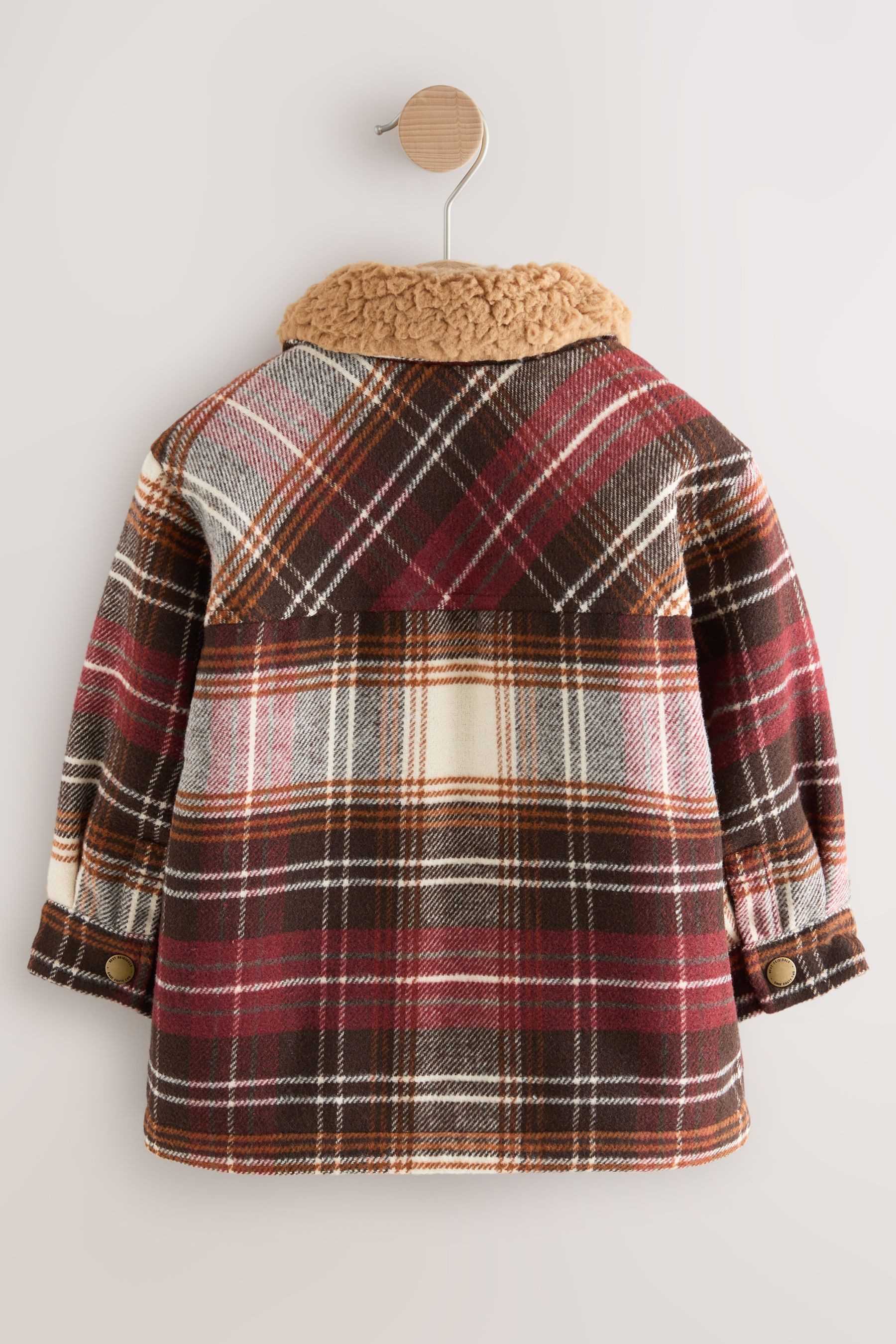 Next Hemdjacke Karierte Hemdjacke mit Teddyfellfutter günstig online kaufen
