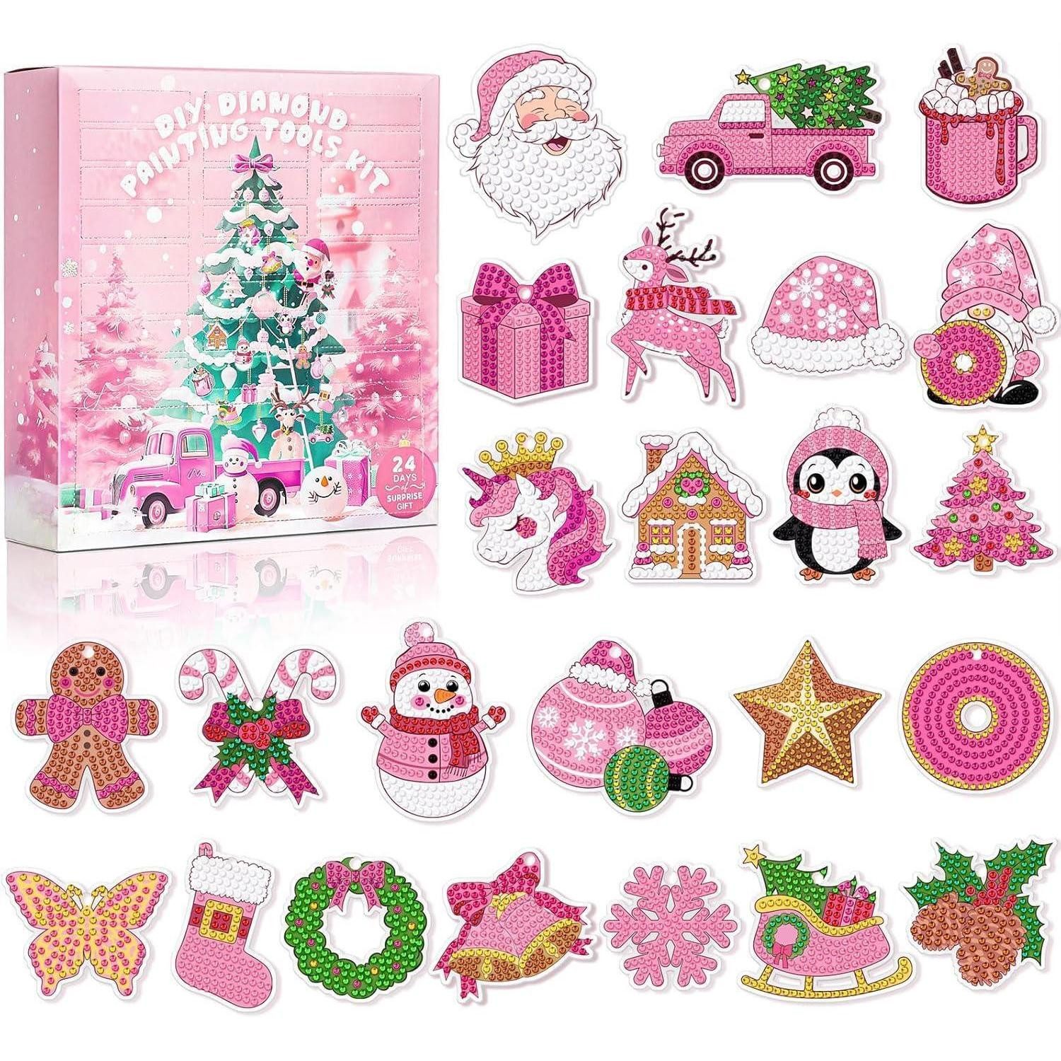 LuxusKollektion DIY-Adventskalender Diamond Painting Adventskalender 2024 Weihnachten DIY