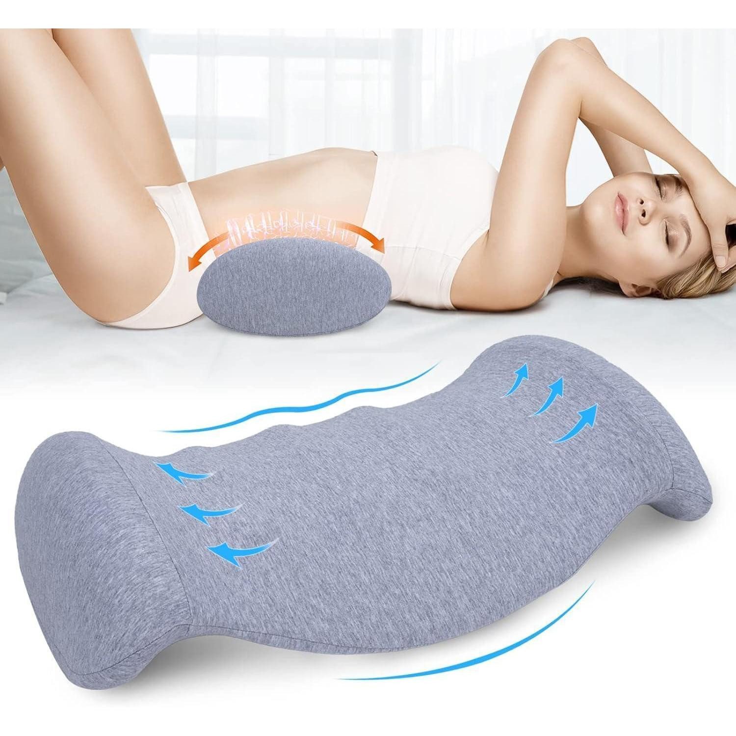 LuxusKollektion Lendenkissen SAHEYER Orthopädisches Lendenkissen Memory Foam Rückenstütze Grau