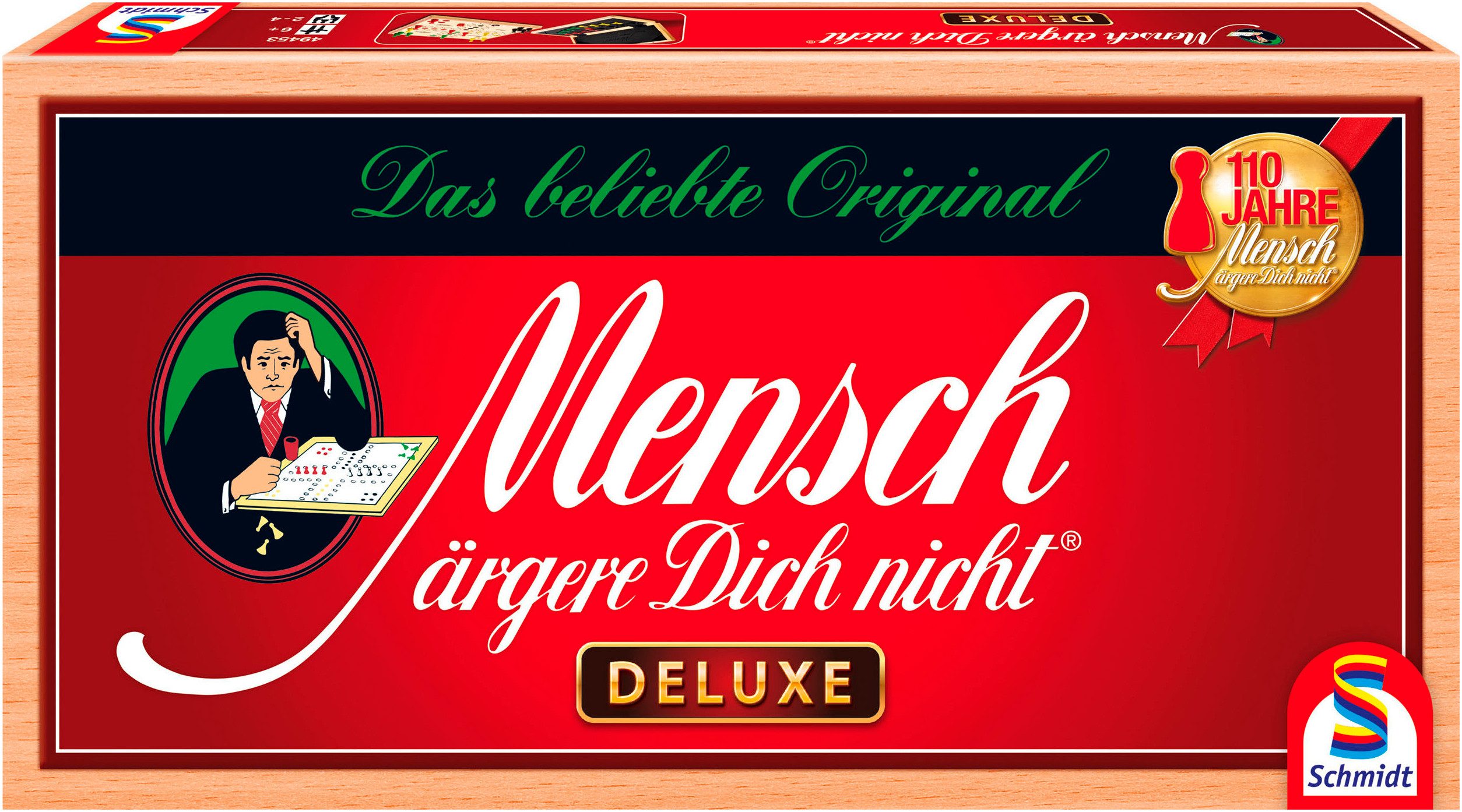Schmidt Spiele Spiel Mensch ärgere Dich nicht - Deluxe, Familienspiel