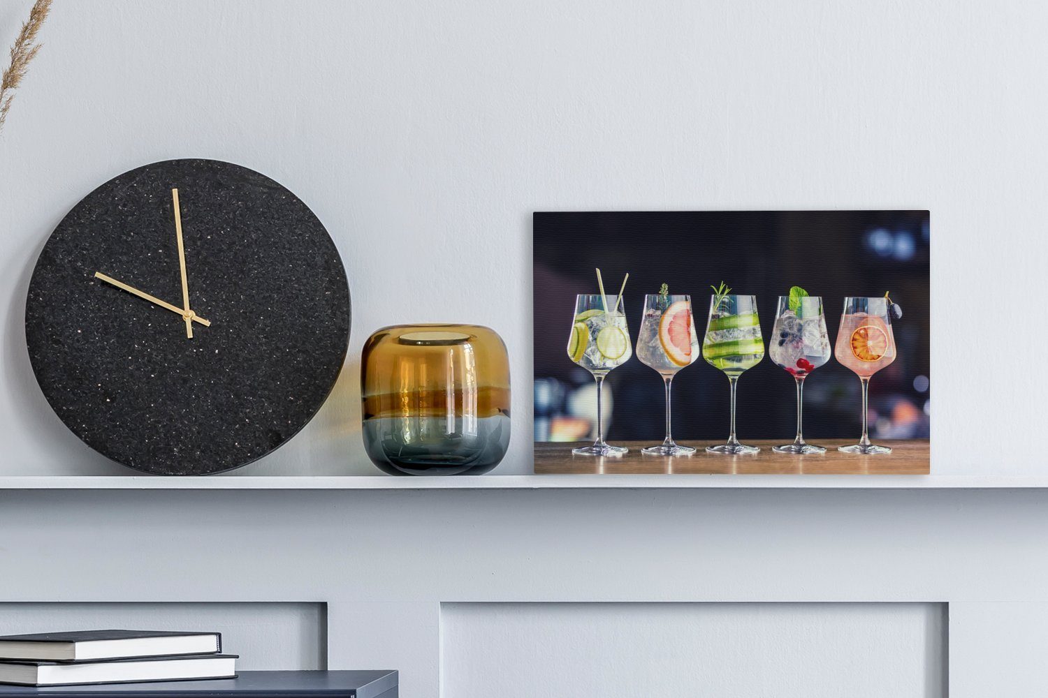 OneMillionCanvasses® Leinwandbild Cocktail - Weinglas - Restaurant - Sommer günstig online kaufen