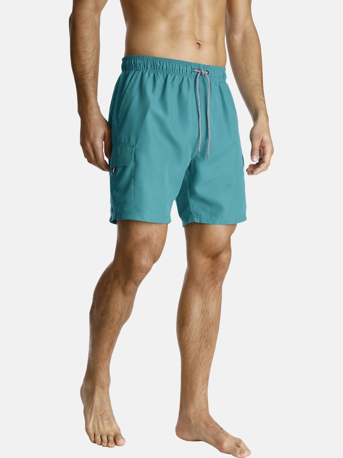 Jan Vanderstorm Badeshorts LEANO mit zwei Cargotaschen