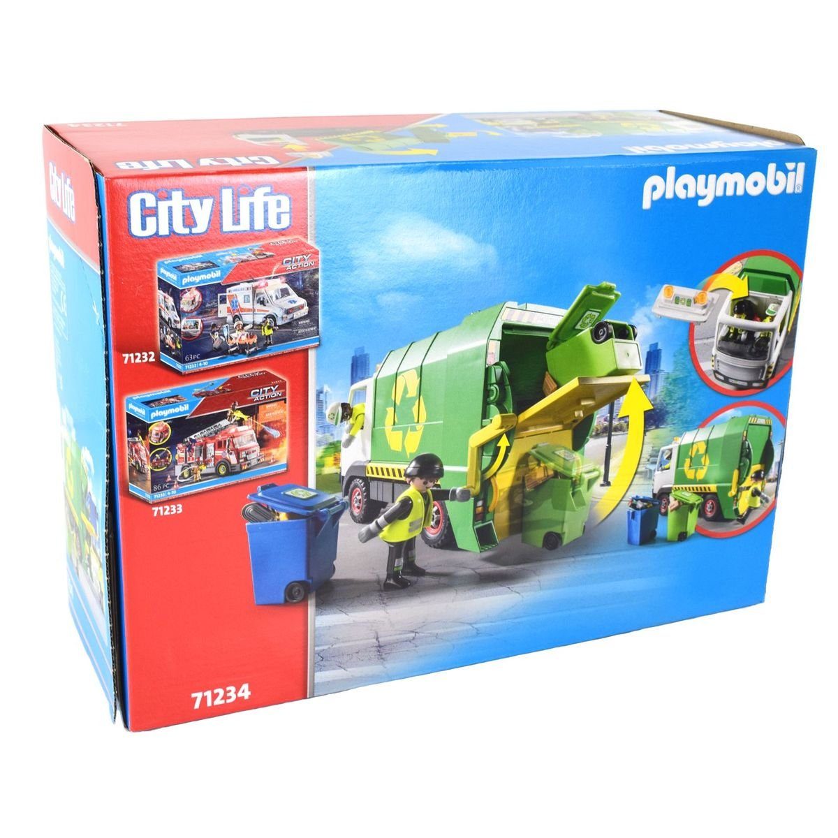 Playmobil® Playmobil 71234 City Life Müllabfuhr mit Müllmann und Abfalltonn günstig online kaufen