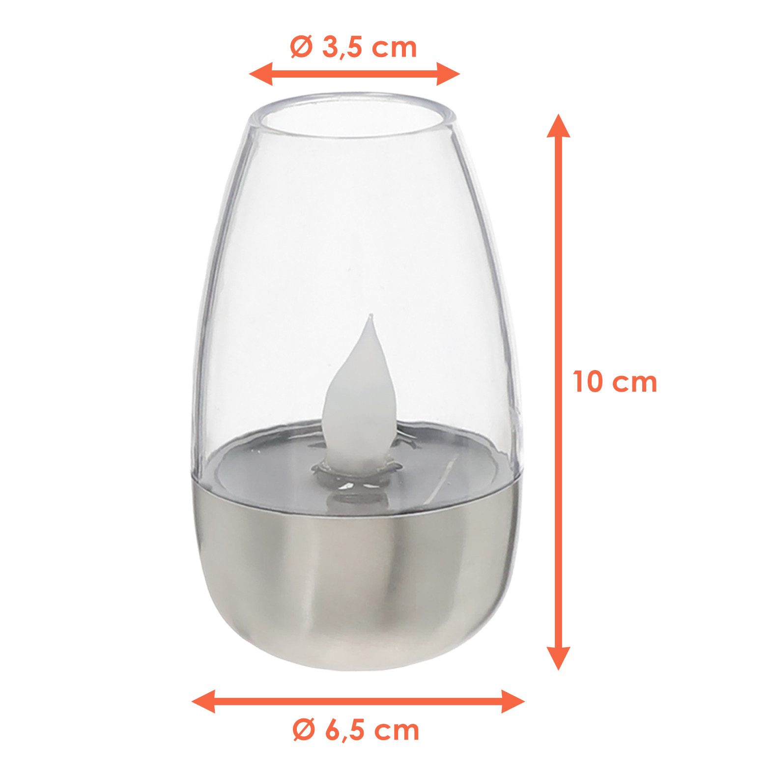 Spetebo Außen-Tischleuchte Mini Solar LED Tisch Lampe 10 x 6 cm - 4er Set, günstig online kaufen