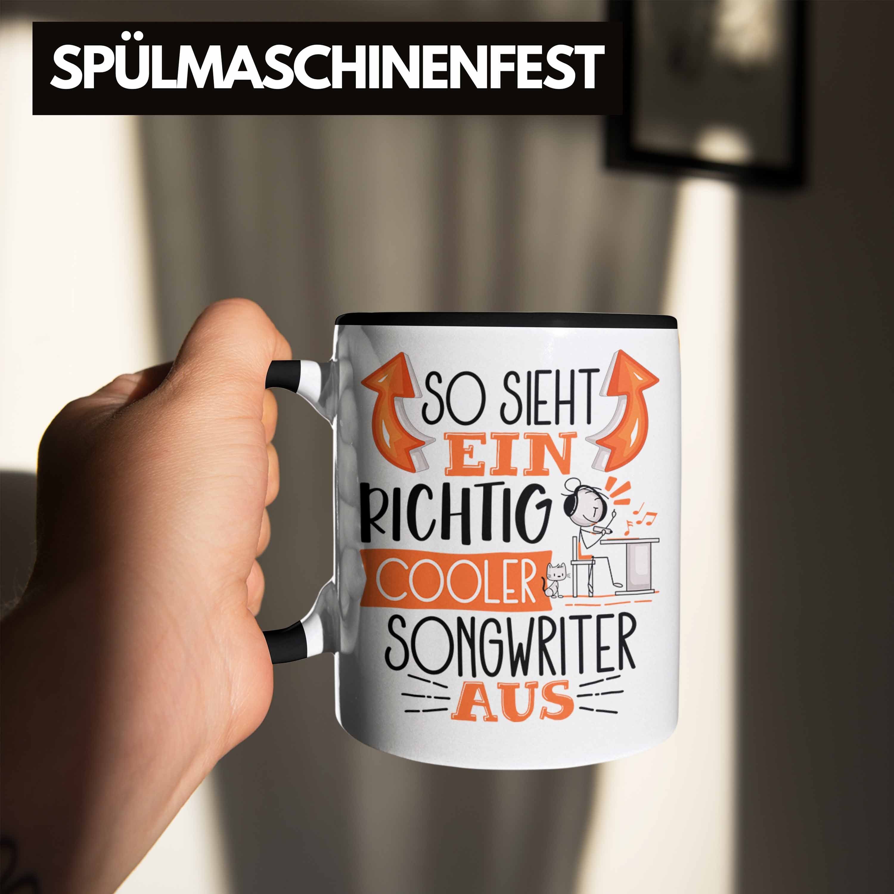 Trendation Tasse So Sieht Ein Cooler Tasse Richtig Songwrit Songwriter Schwarz für Aus Geschenk