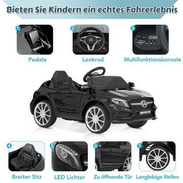 EXTSUD Elektro-Kinderauto Elektroauto für Kinder Benz AMG GLA45 12-V-Batterie30 kg Tragfähigkeit, 3 Geschwindigkeiten, 2 Motoren, USB-Anschluss