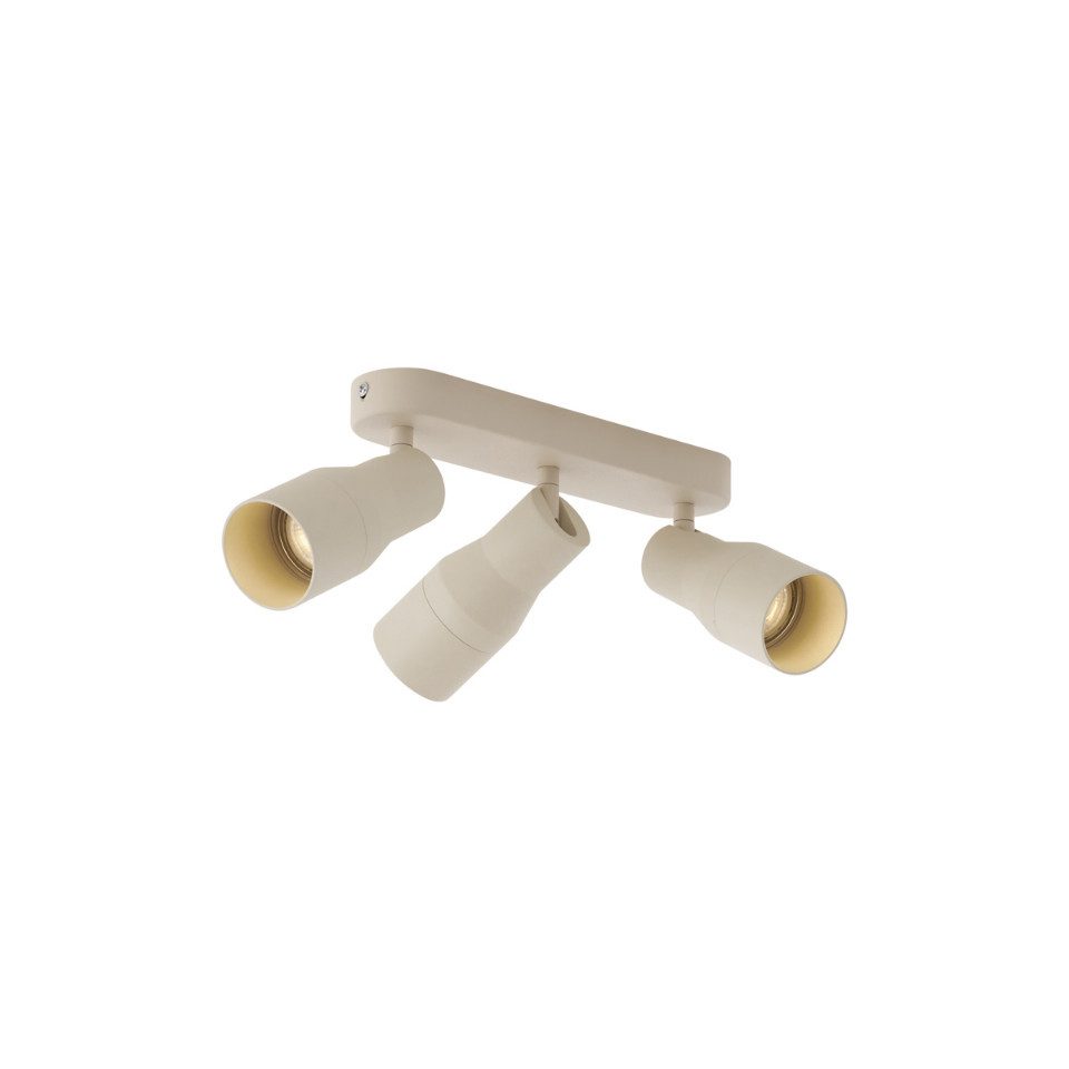 Qazqa LED Aufbaustrahler Stanley, ohne Leuchtmittel, Extra-Warmweiß, QAZQA Aufbau­spot, gu10, Beige, Aluminium, Modern