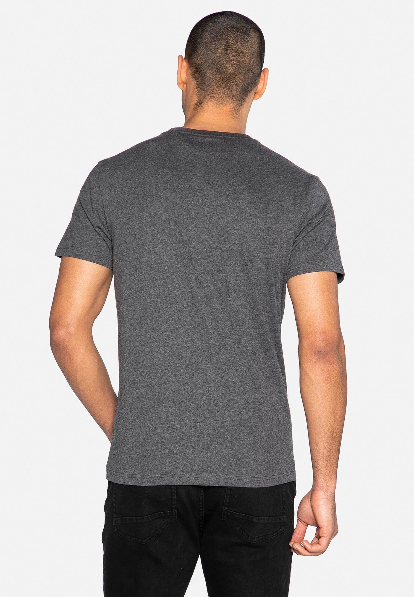 Threadbare T-Shirt Dunkelgrau Gregory