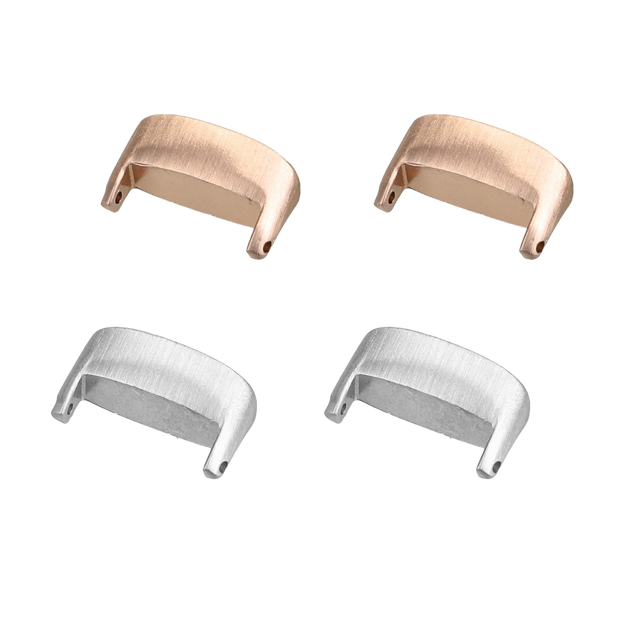 4x 12mm Metall Adapter für Fitbit Inspire 3 Smartwatch