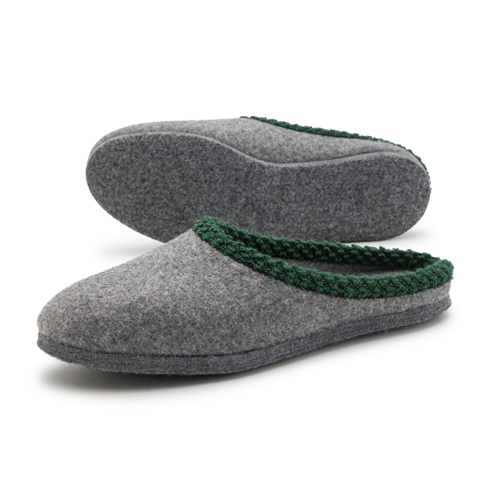 Pantoffelmann Filzpantoffel Herren Damen Hausschuh Filzlatschen superdicke Filzsohle Pantoffel (1 Paar) Filzpantoffeln, Gästepantoffel besonders leicht