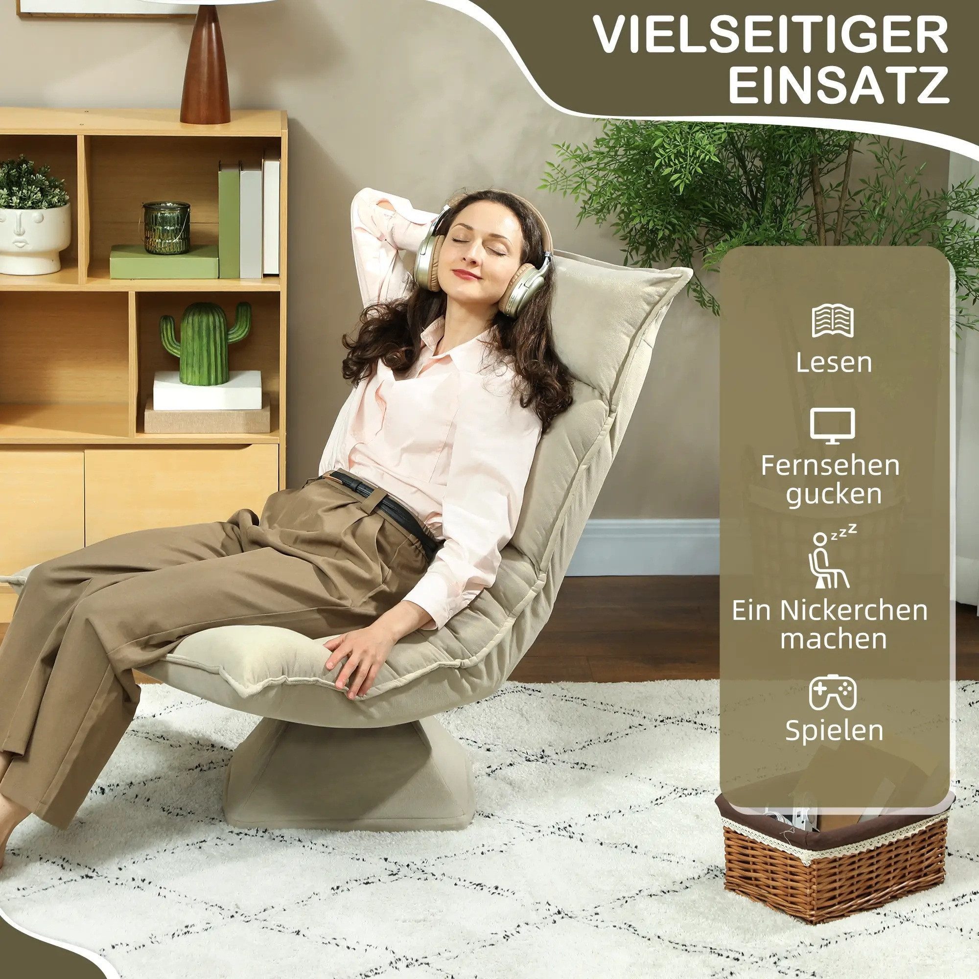 BlingBin Drehsessel Bodensessel mit 5-fach verstellbarer günstig online kaufen