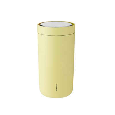 Stelton Thermobecher To Go Click Soft Yellow 200 ml, Edelstahl, Kunststoff