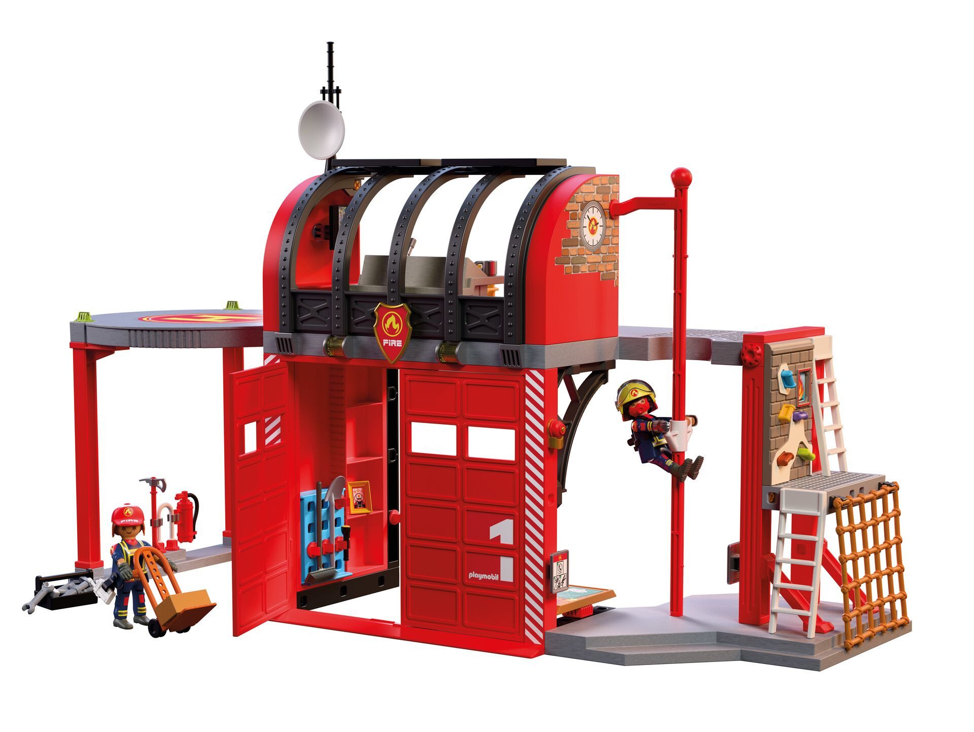 Playmobil® Große Feuerwehrstation (72191), City Action Konstruktions-Spielset, Made in Germany