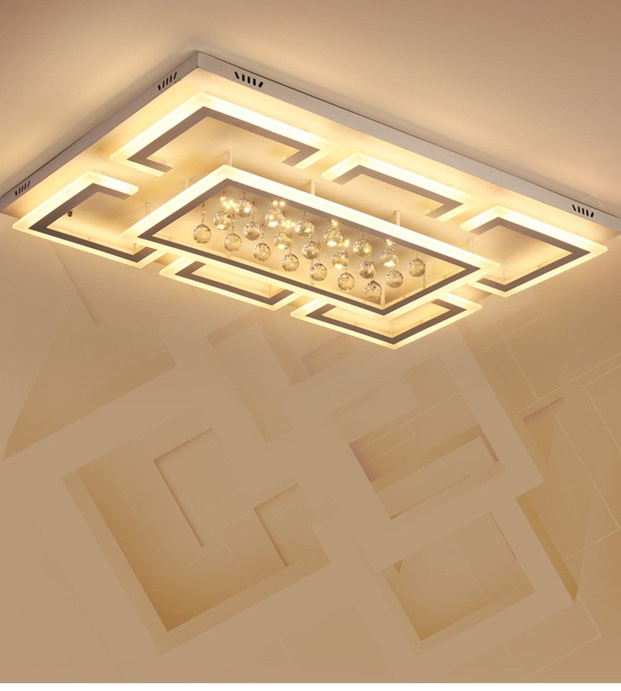 Eurohandisplay LED Deckenleuchte LED Deckenleuchte mit Fernbedienung Lichtfarbe/Helligkeit einstellbar, LED fest integriert, Warm- bis Kaltweiß einstellbar, Lichtfarbe- und Helligkeit einstellbar mit Fernbedienung