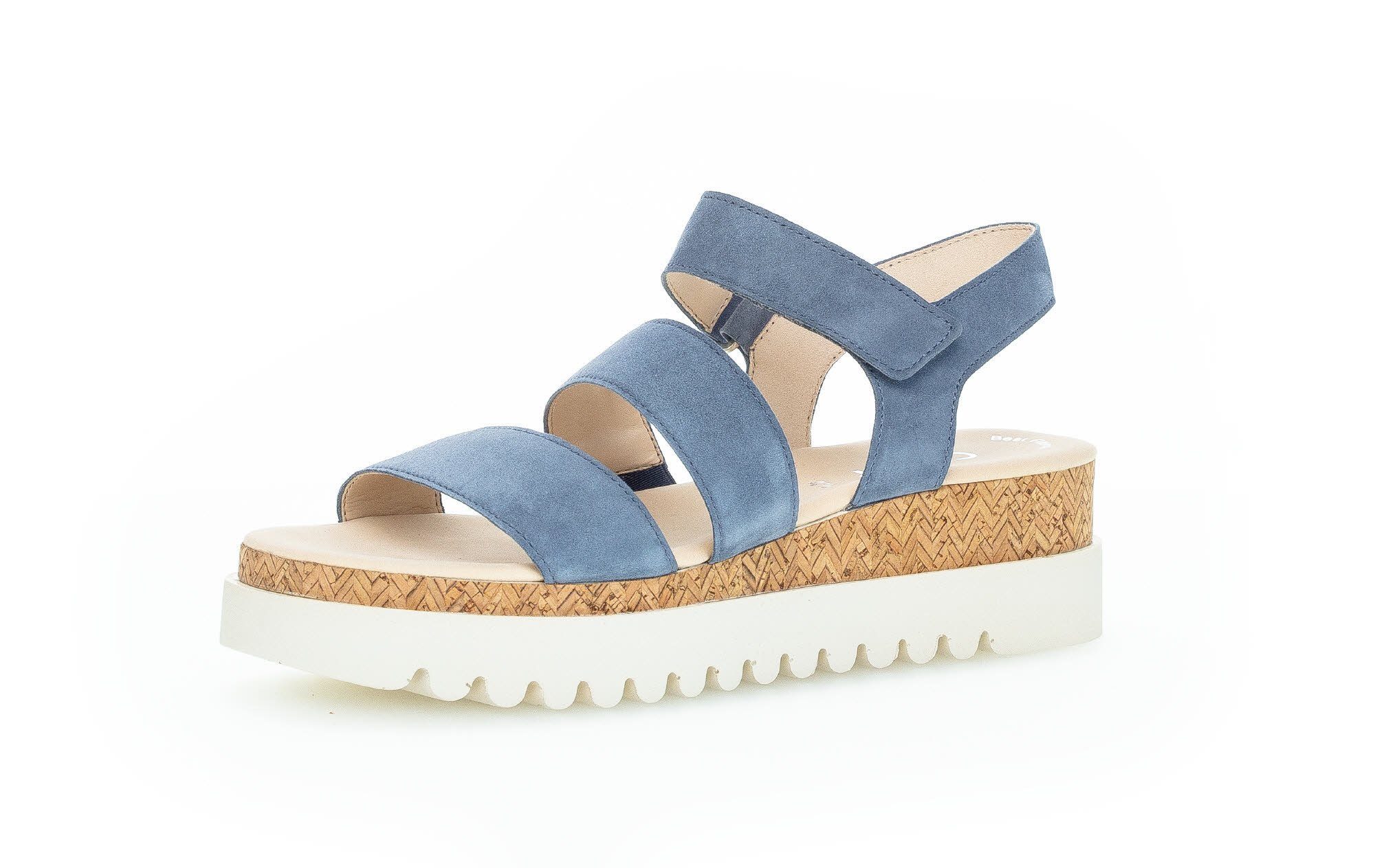 Gabor 84.660.16 Plateausandale Blau (nautic) | Riemchensandalen