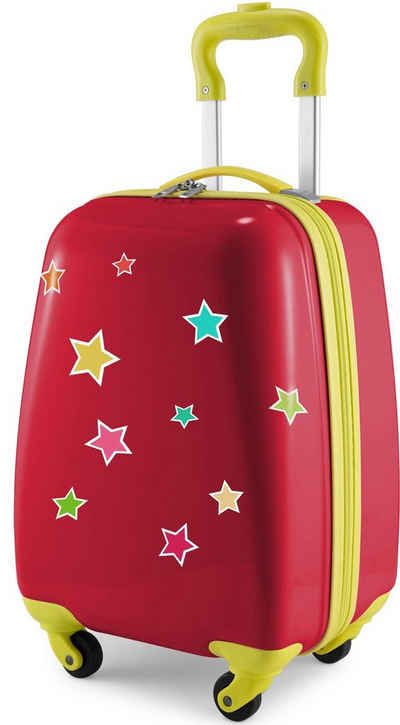 Hauptstadtkoffer Kinderkoffer For Kids, Sterne, 4 Rollen, Kinderreisegepäck Handgepäck-Koffer Kinder-Trolley