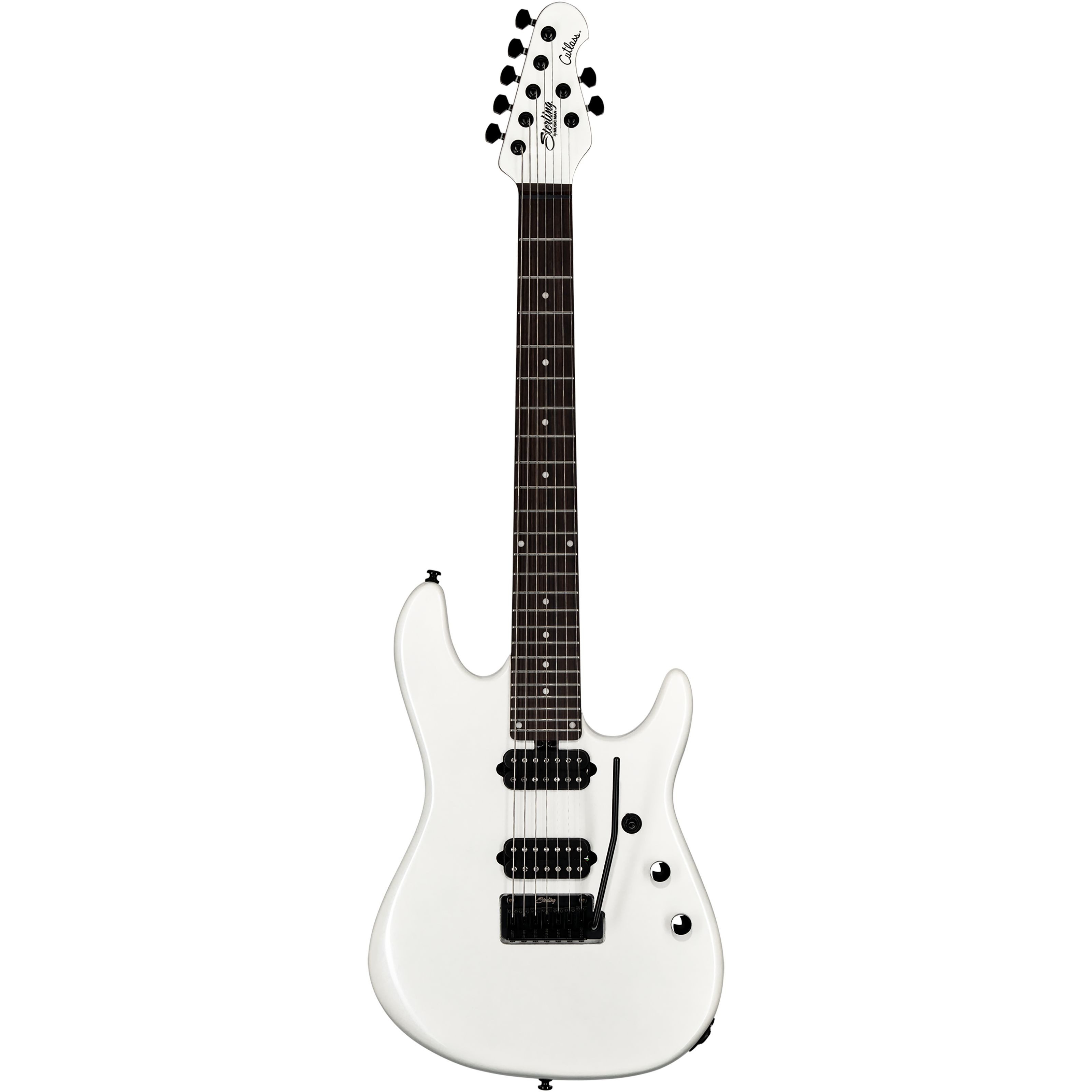 Sterling E-Gitarre, E-Gitarren, Signature-Modelle, Jason Richardson Cutlass 7 Pearl White - E-Gitarre