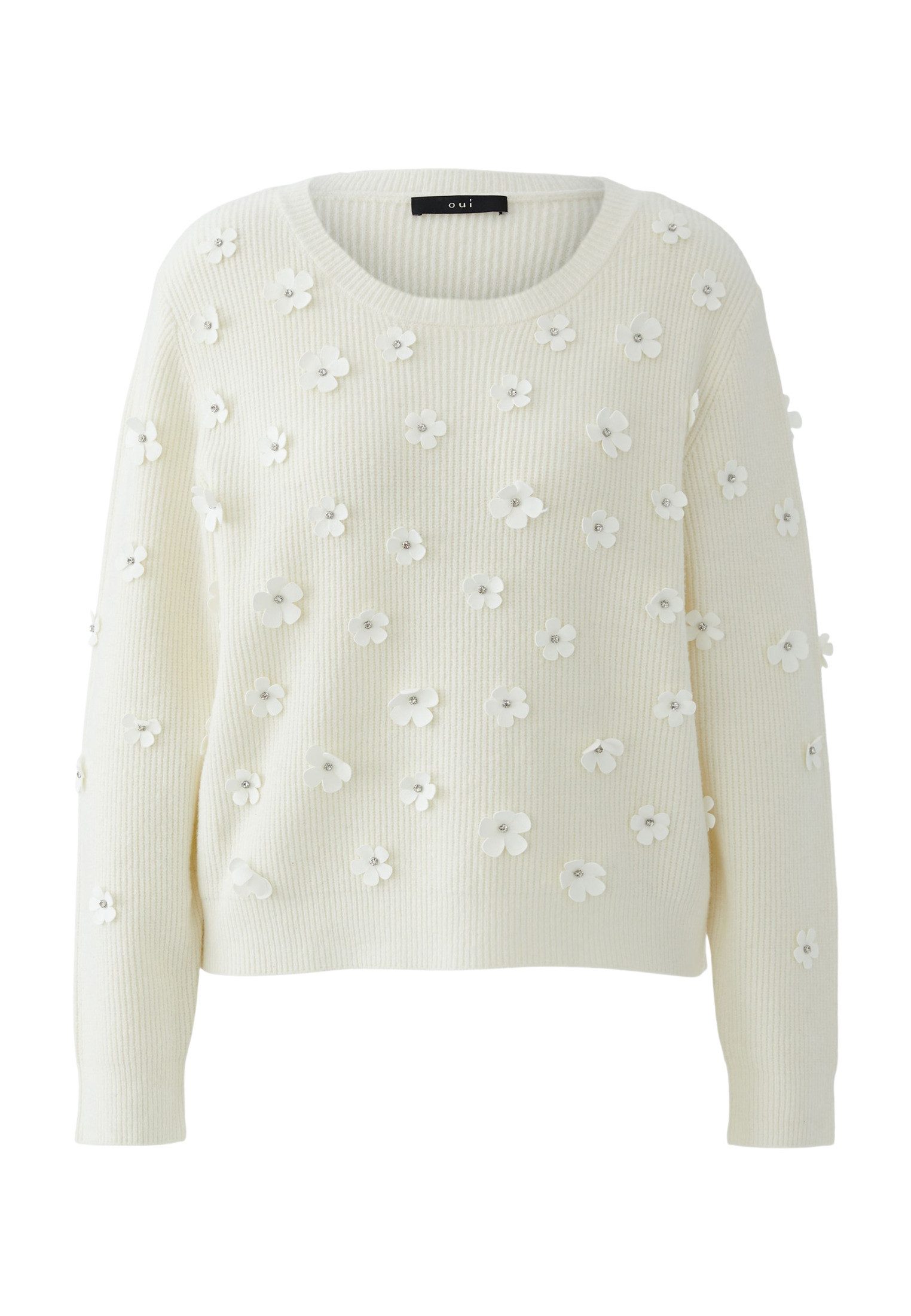 Oui Rundhalspullover