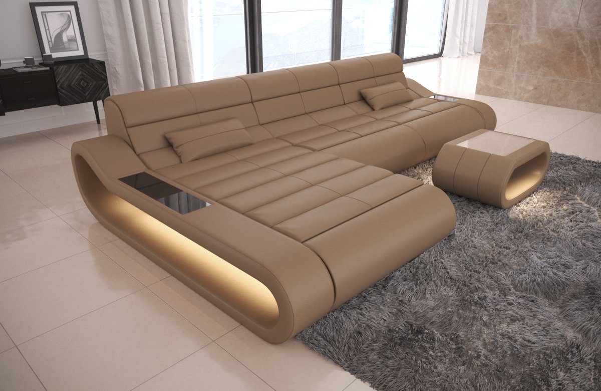 Sofa Dreams Ecksofa Ledercouch Ledersofa Concept günstig online kaufen