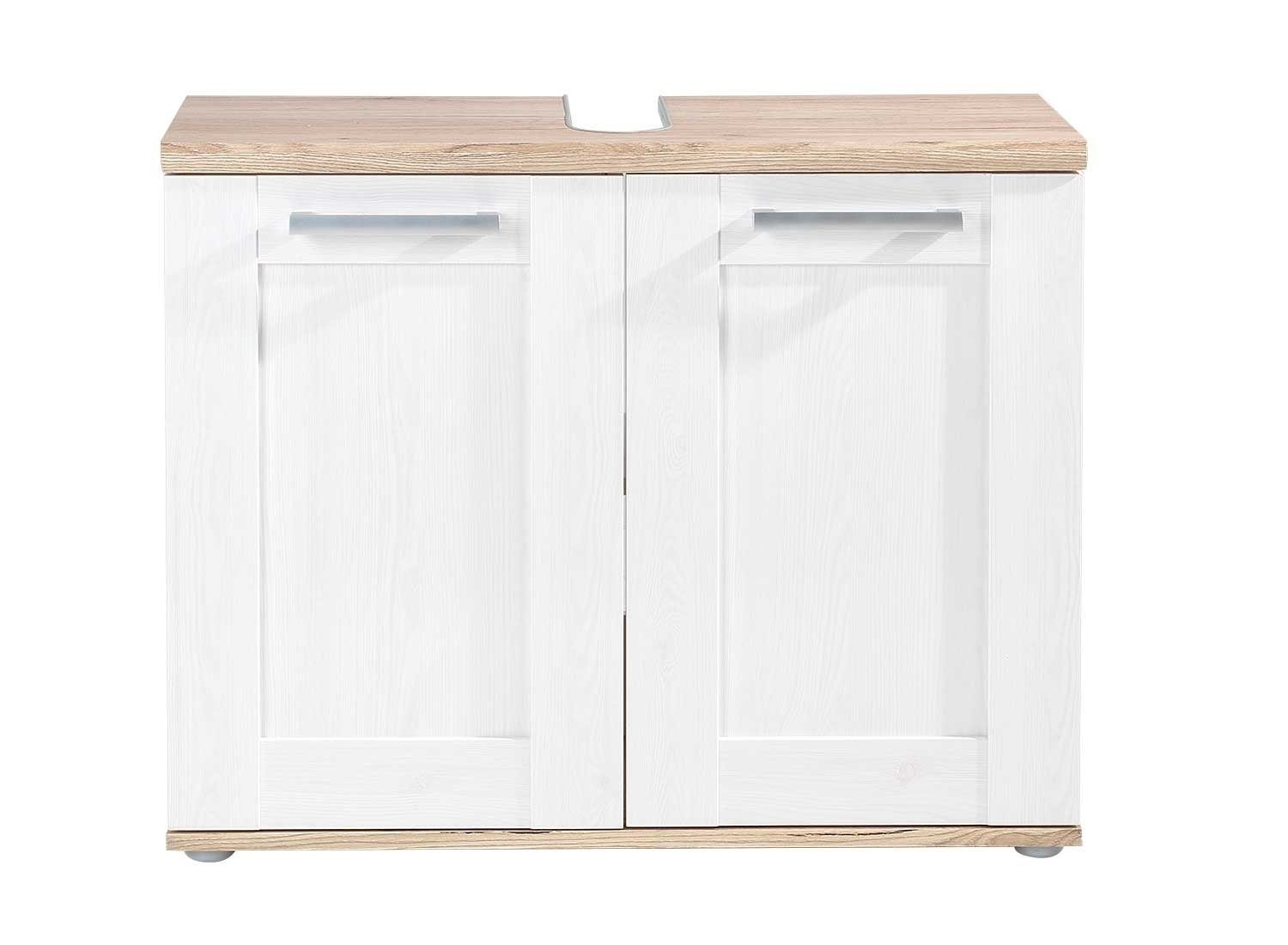 Waschbeckenunterschrank ROMANCE, Sibiu Lärche Dekor, Eiche Sanremo Dekor, 8 günstig online kaufen