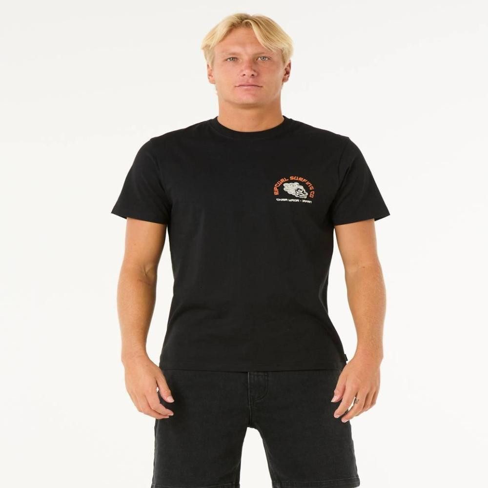 Rip Curl T-Shirt Rip Curl Desti Animals T-Shirt Black - Ripcurl, M