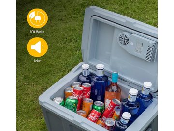 Tristar Trolley-Kühlbox, 40 l, mit Strom, großer Thermo-elektrischer Auto Kühlschrank & Klappständer