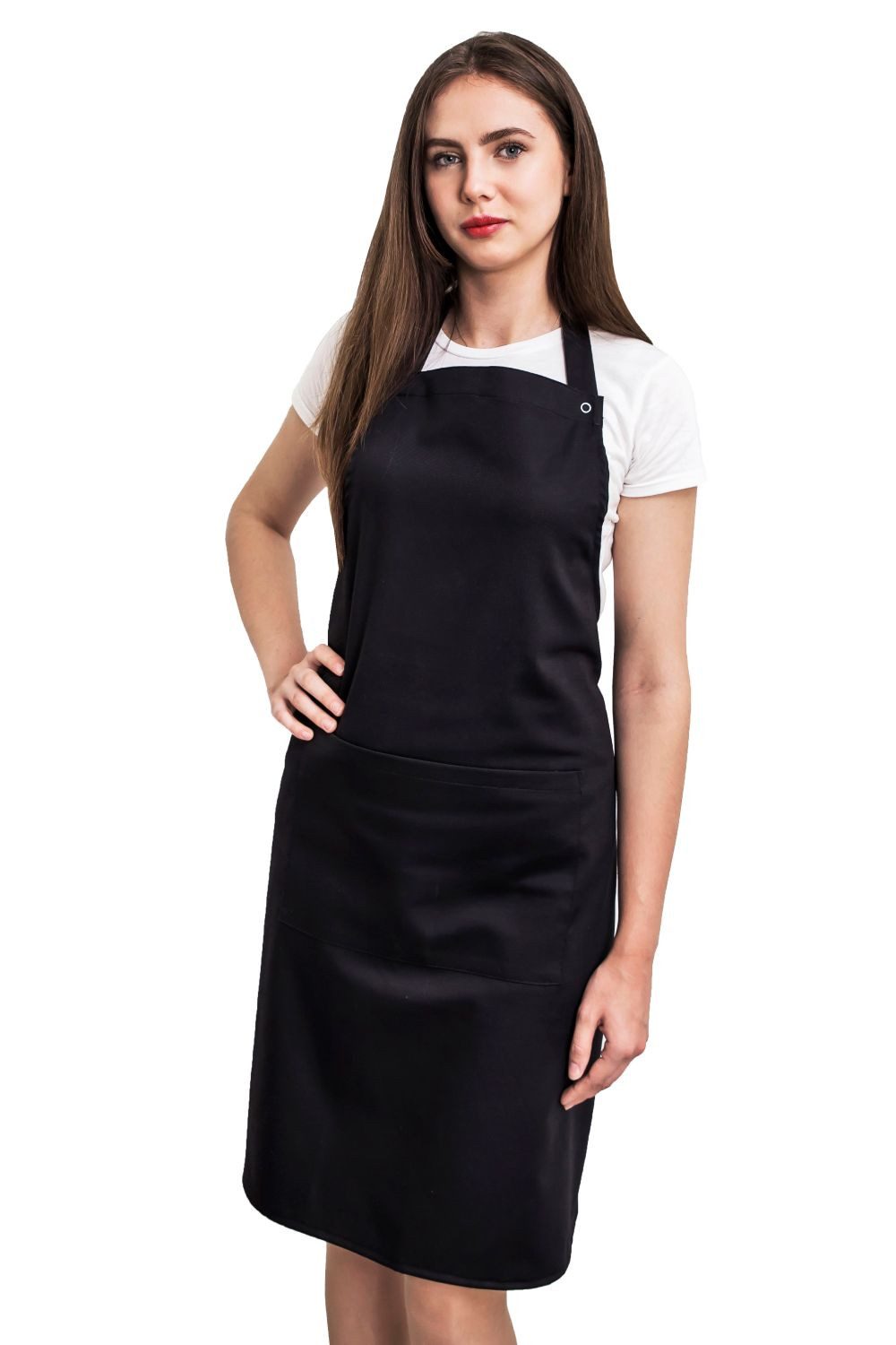 SENTYRZ Kochschürze Küchenschürze Gastronomie Kellnerschürze Schwarz günstig online kaufen