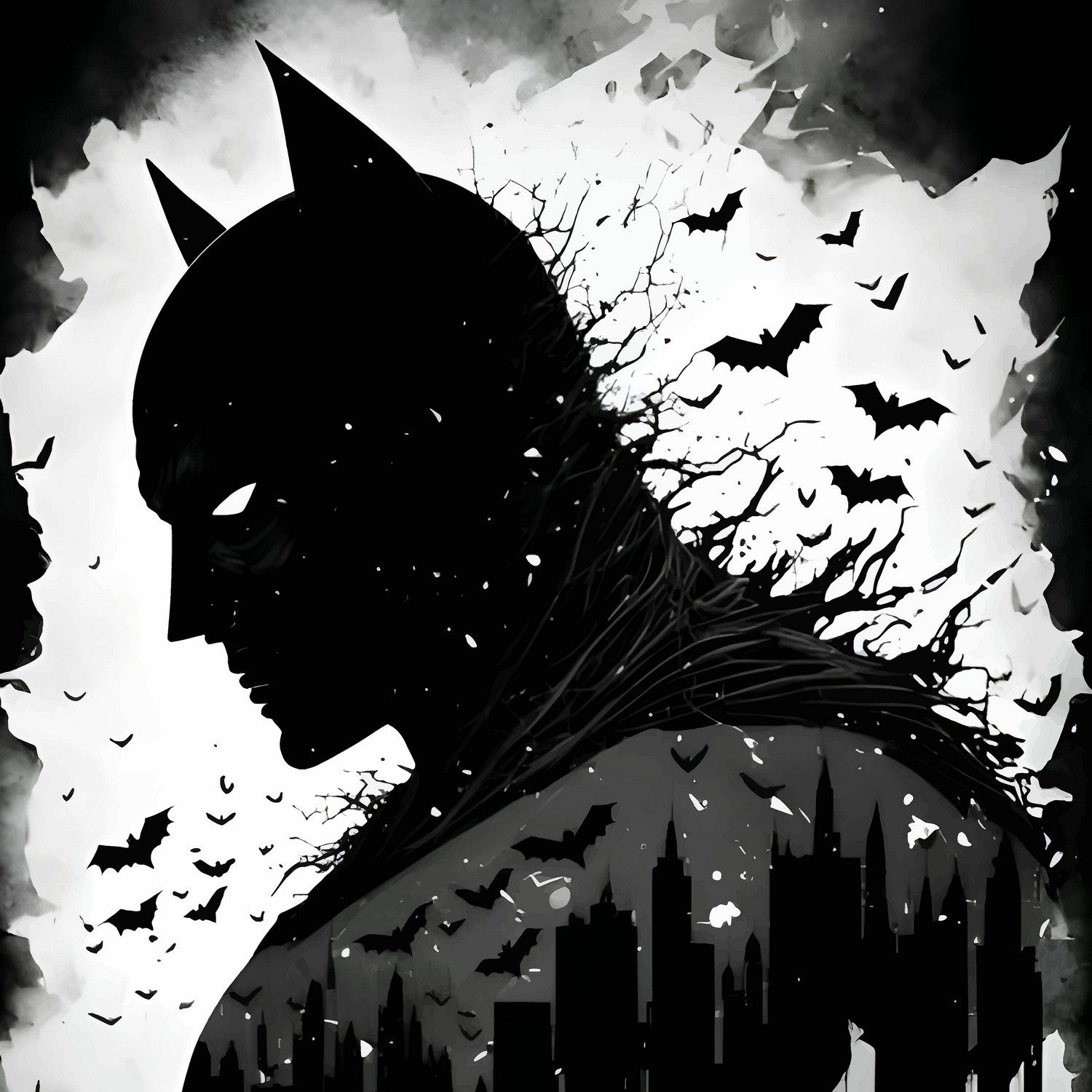 Wallario Möbelfolie Wächter über der Stadt