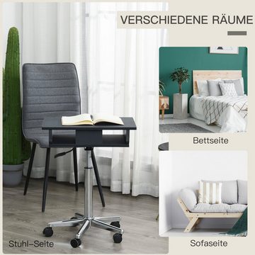 HOMCOM Laptoptisch Laptoptisch mit Rollen