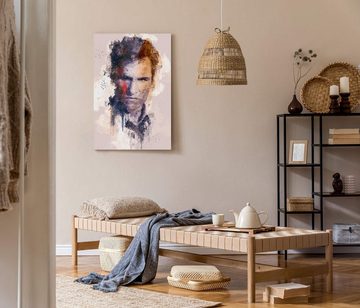 Sinus Art Leinwandbild True Detective Matthew McConaughey Porträt Abstrakt Kunst Kultserie 60x90cm Leinwandbild
