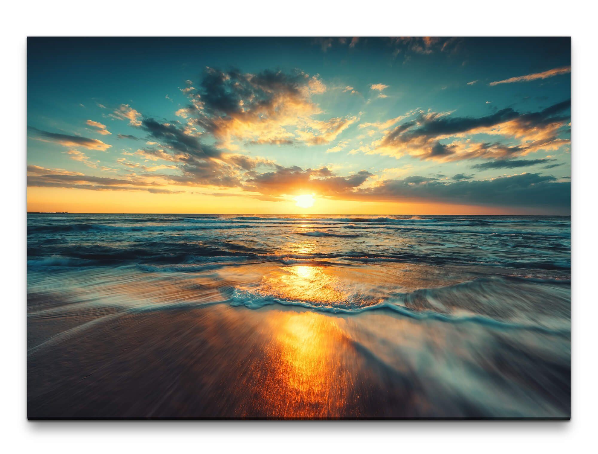 Leinwandbild Bilder XXL Strand Wandbild auf Leinwand