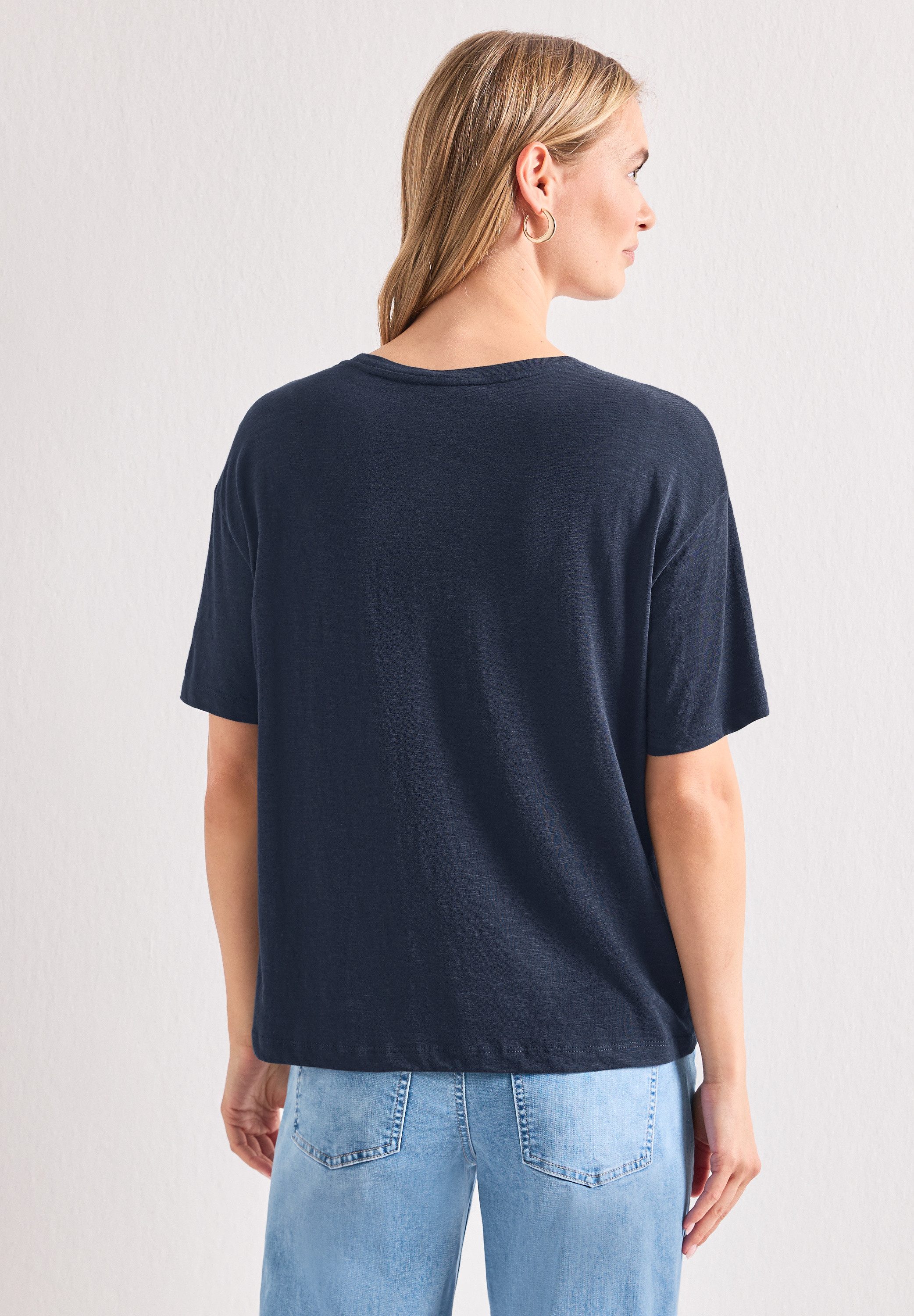 STREET ONE Rundhalsshirt Sommershirt mit Frontprint