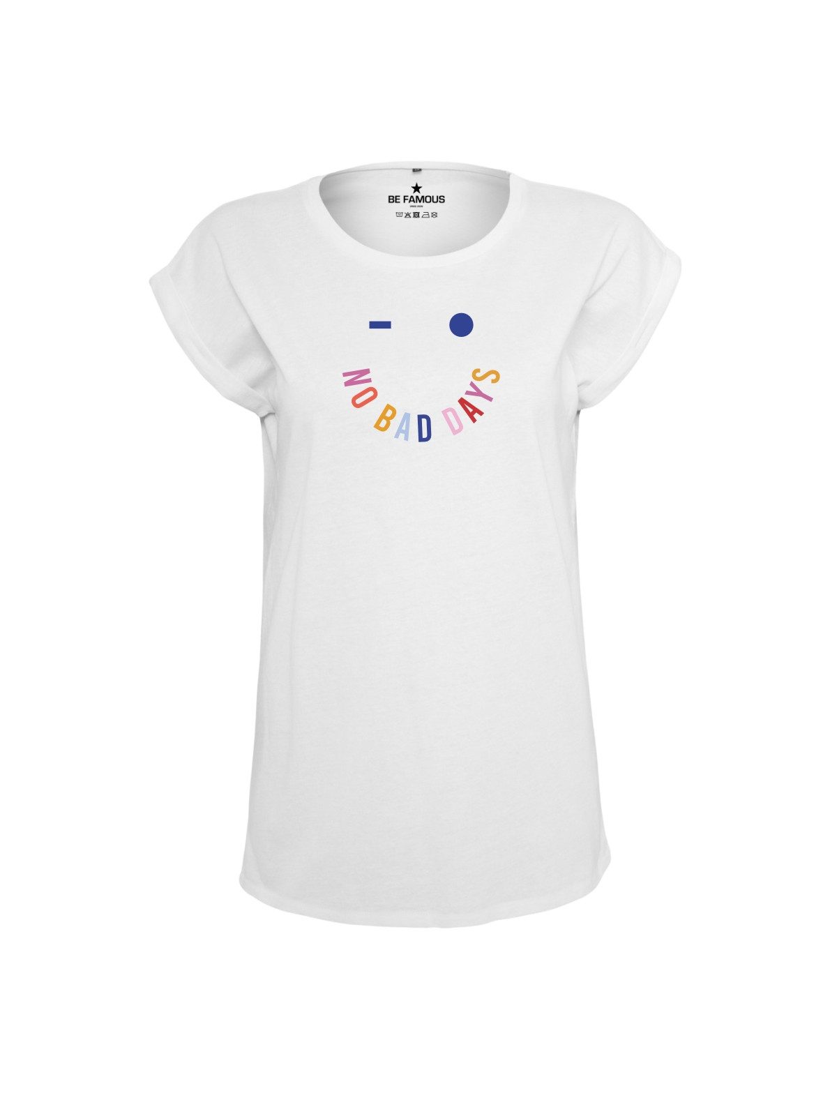 Be Famous Print-Shirt Classic Roll Up D-NOBASMI (1-tlg., keine)