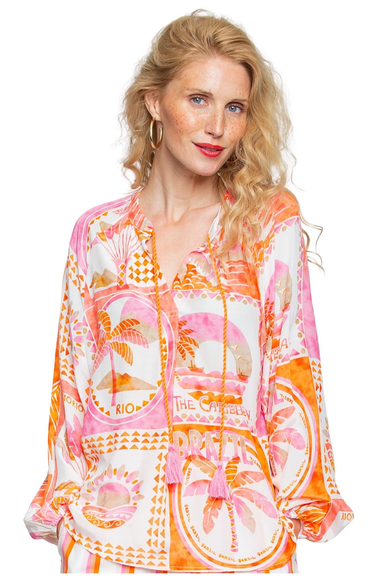 Emily Van Den Bergh Schlupfbluse Damenbluse 8933-010