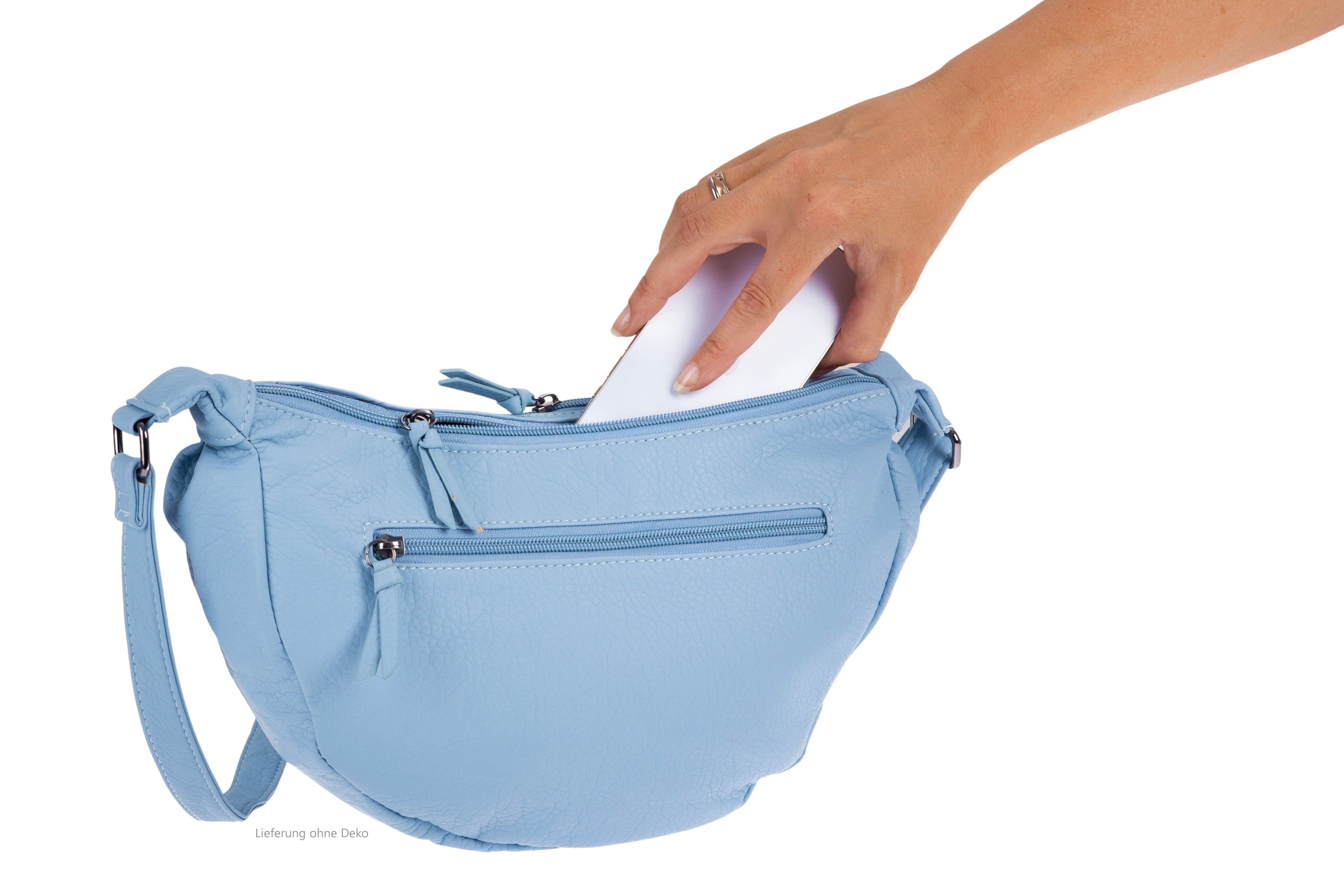 Alessandro Salvatore Handtasche Damen Schultertasche Halbmond Form Umhängetasche – Bild 3 von 5