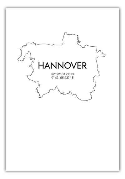 MOTIVISSO Poster Hannover Koordinaten #7