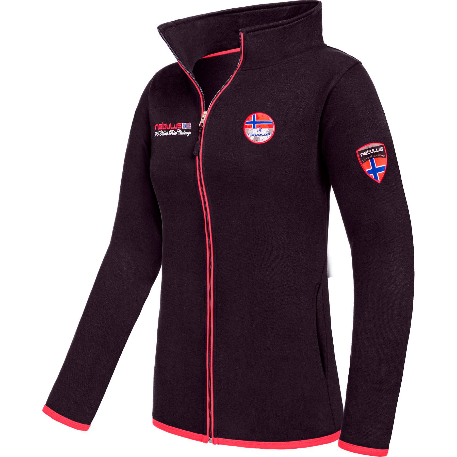 Nebulus Sweatjacke NORY, P6546 - Damen, schwarz-rot, XXL/44 günstig online kaufen