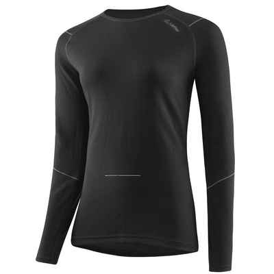 Löffler Funktionsunterhemd Transtex Merino Shirt L/S - Damen Langarm Unterhemd - schwarz