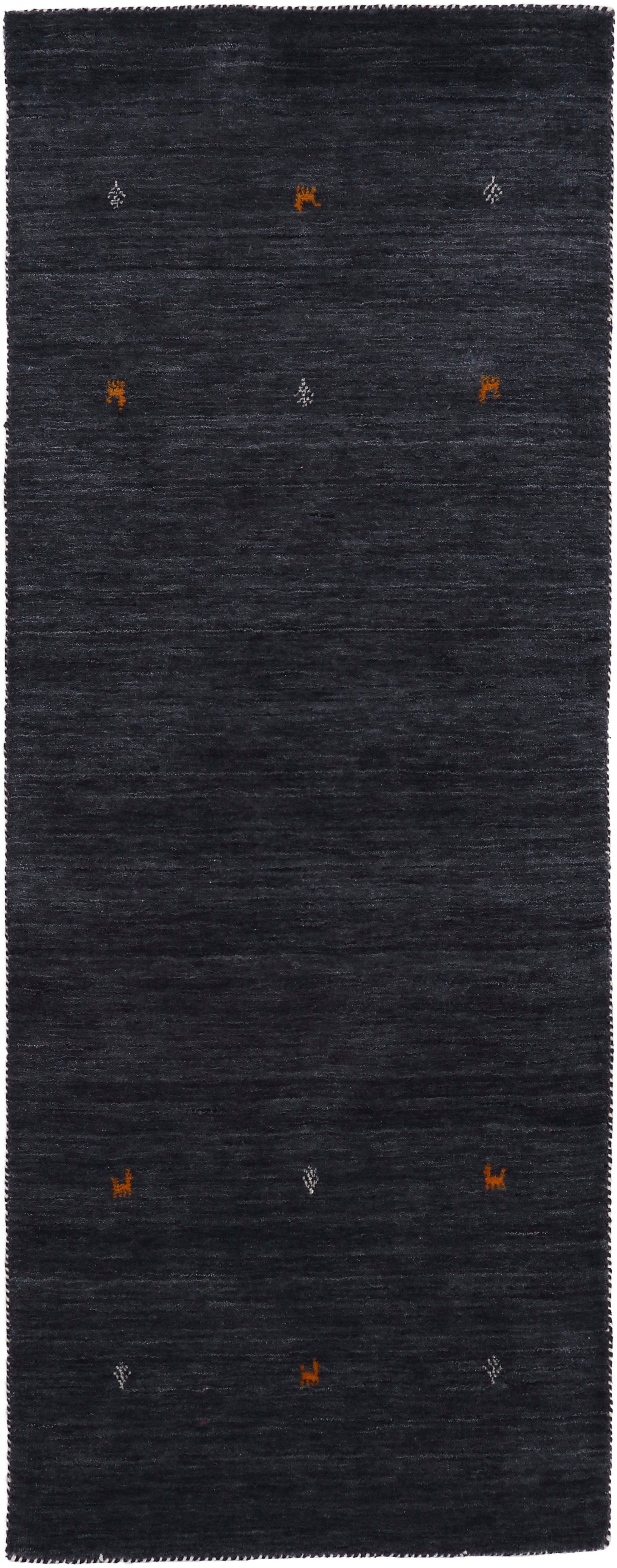 carpetfine Wollteppich »Gabbeh Uni, auch als Läufer und Rund erhältlich«, r günstig online kaufen