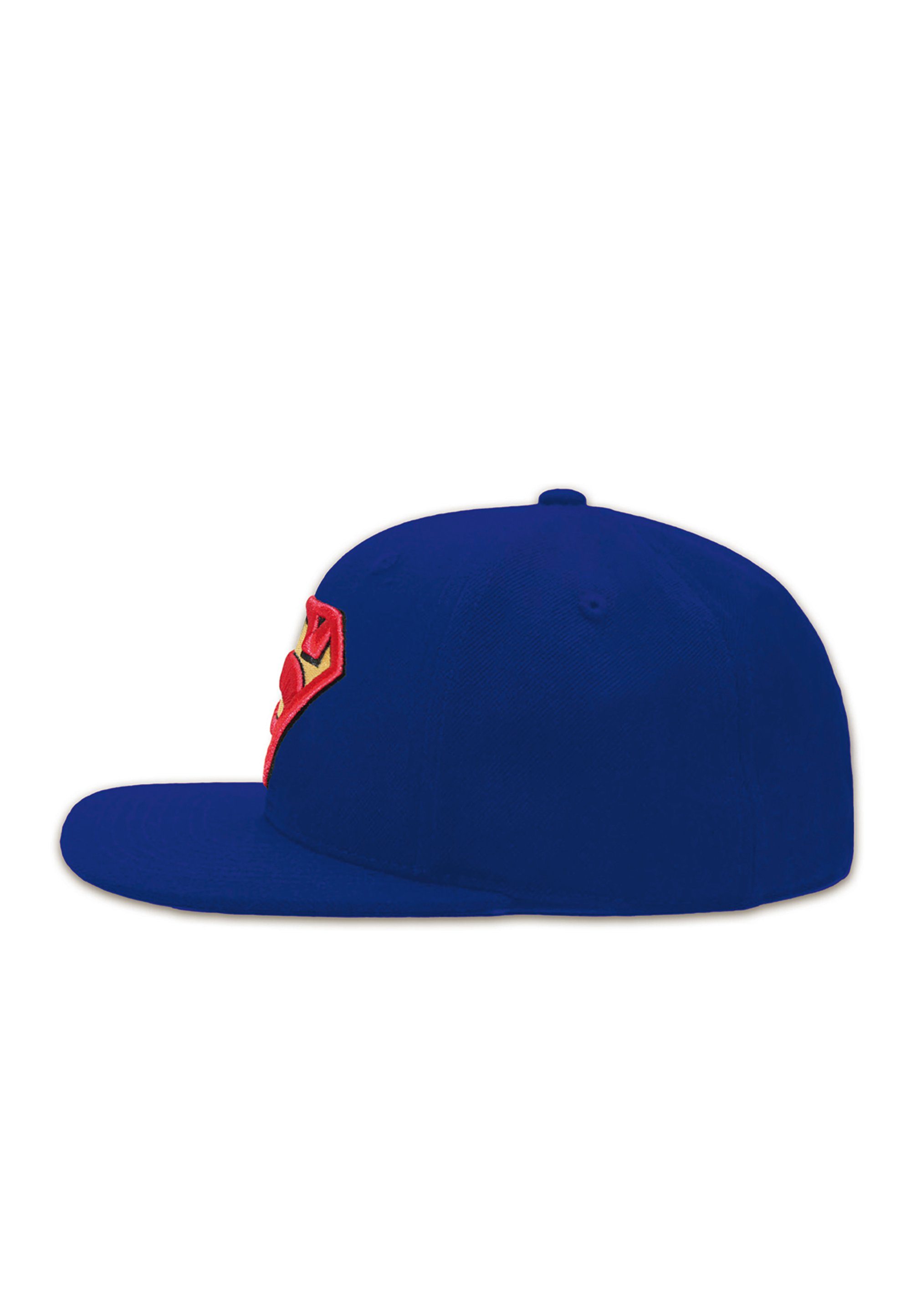 lizenzierter LOGOSHIRT mit Superman DC Cap Baseball Stickerei