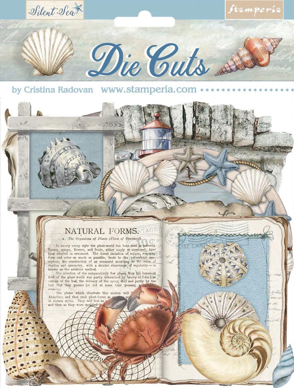 Stamperia Motivschablone Silent Sea, 37 Teile