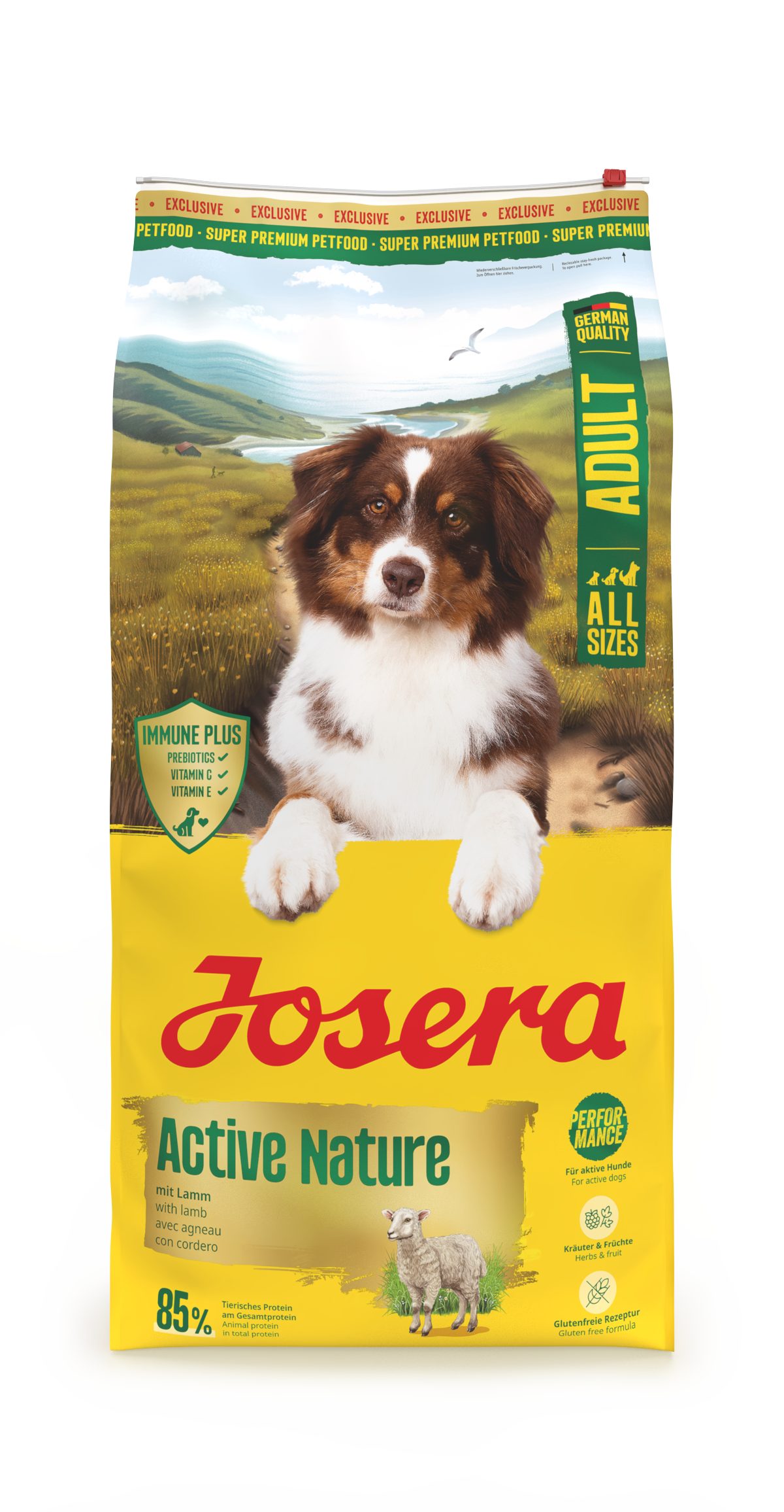 Josera Active Nature 12,5kg, Trockenfutter für: Hunde, Adult All Size, für ausgewachsene Hunde aller Größen