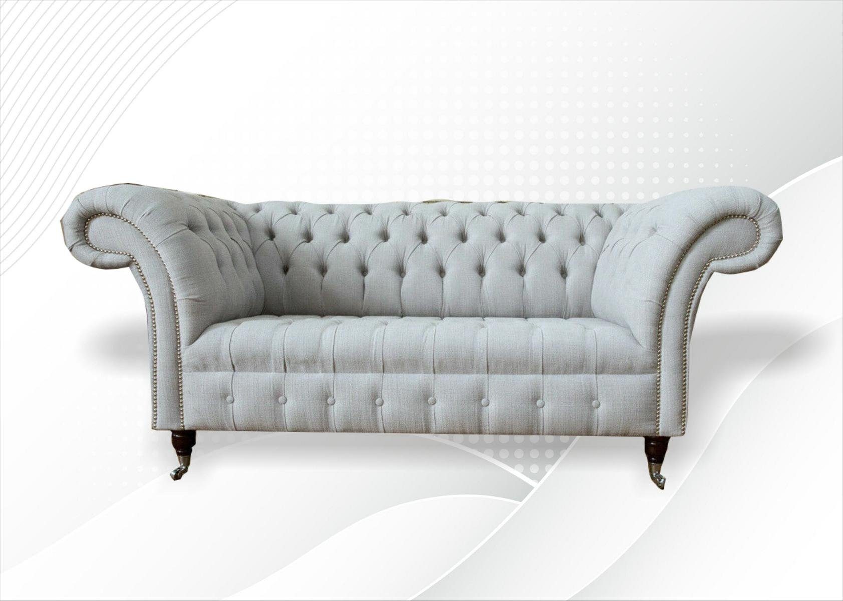 JVmoebel Chesterfield-Sofa, Chesterfield 2 Sitzer Design Sofa Couch 185 cm