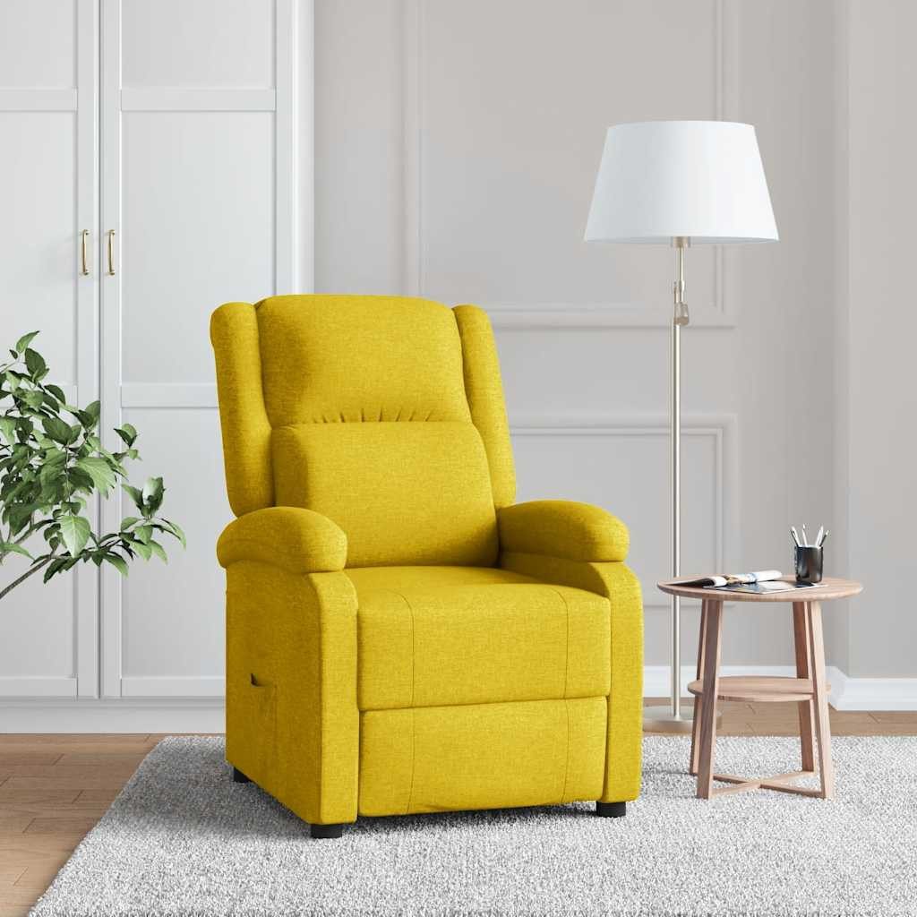 vidaXL Sessel Relaxsessel Gelb Stoff (1-St)